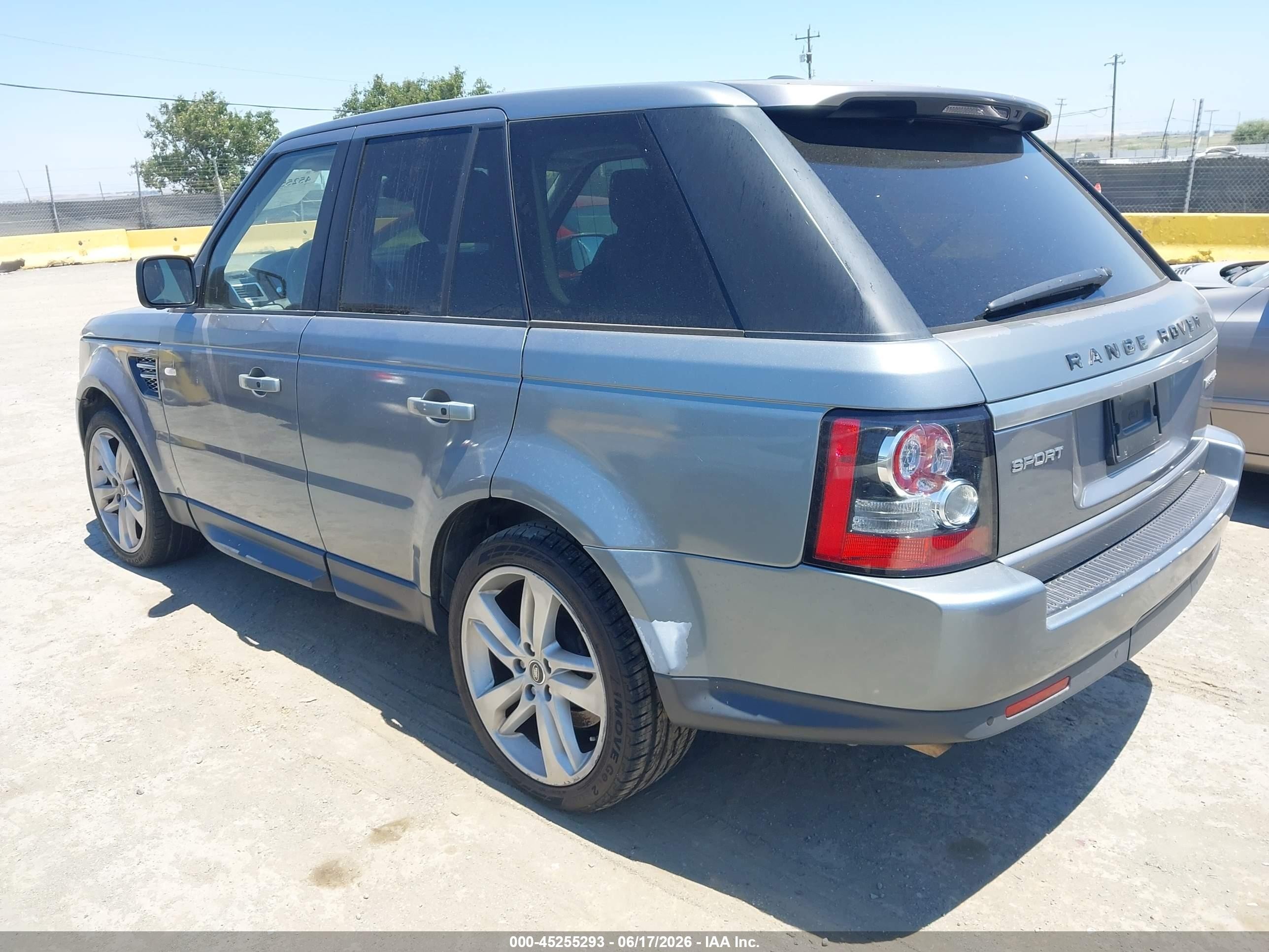 2013 Land Rover Range Rover Sport Hse Gray vin: SALSK2D46DA801522
