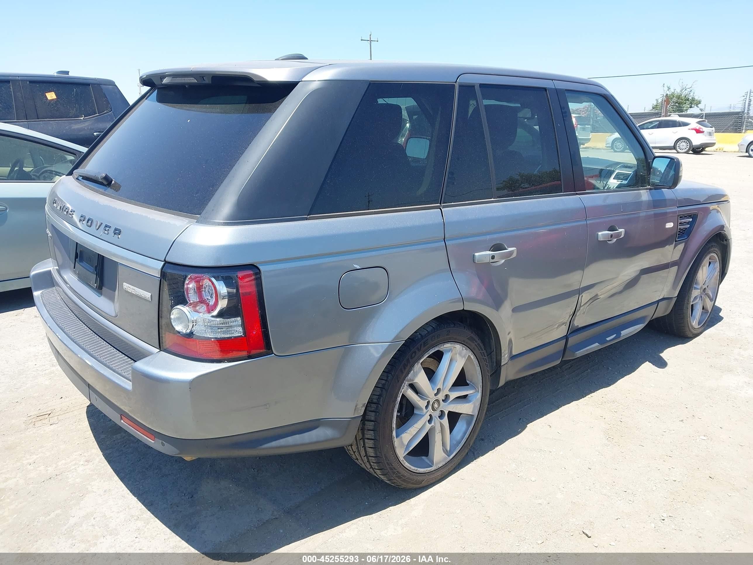 2013 Land Rover Range Rover Sport Hse Gray vin: SALSK2D46DA801522