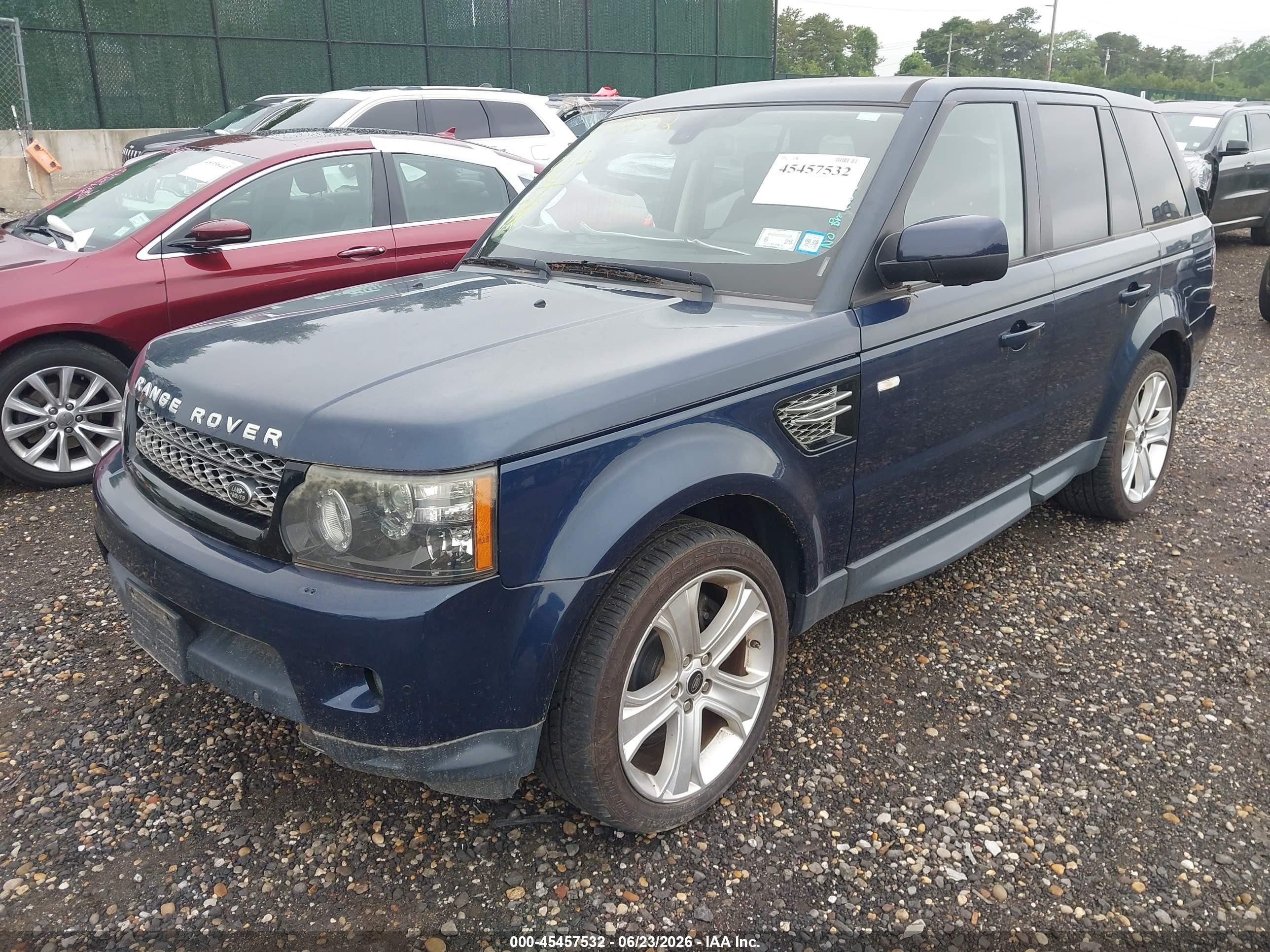 2013 Land Rover Range Rover Sport Hse Blue vin: SALSK2D46DA810320