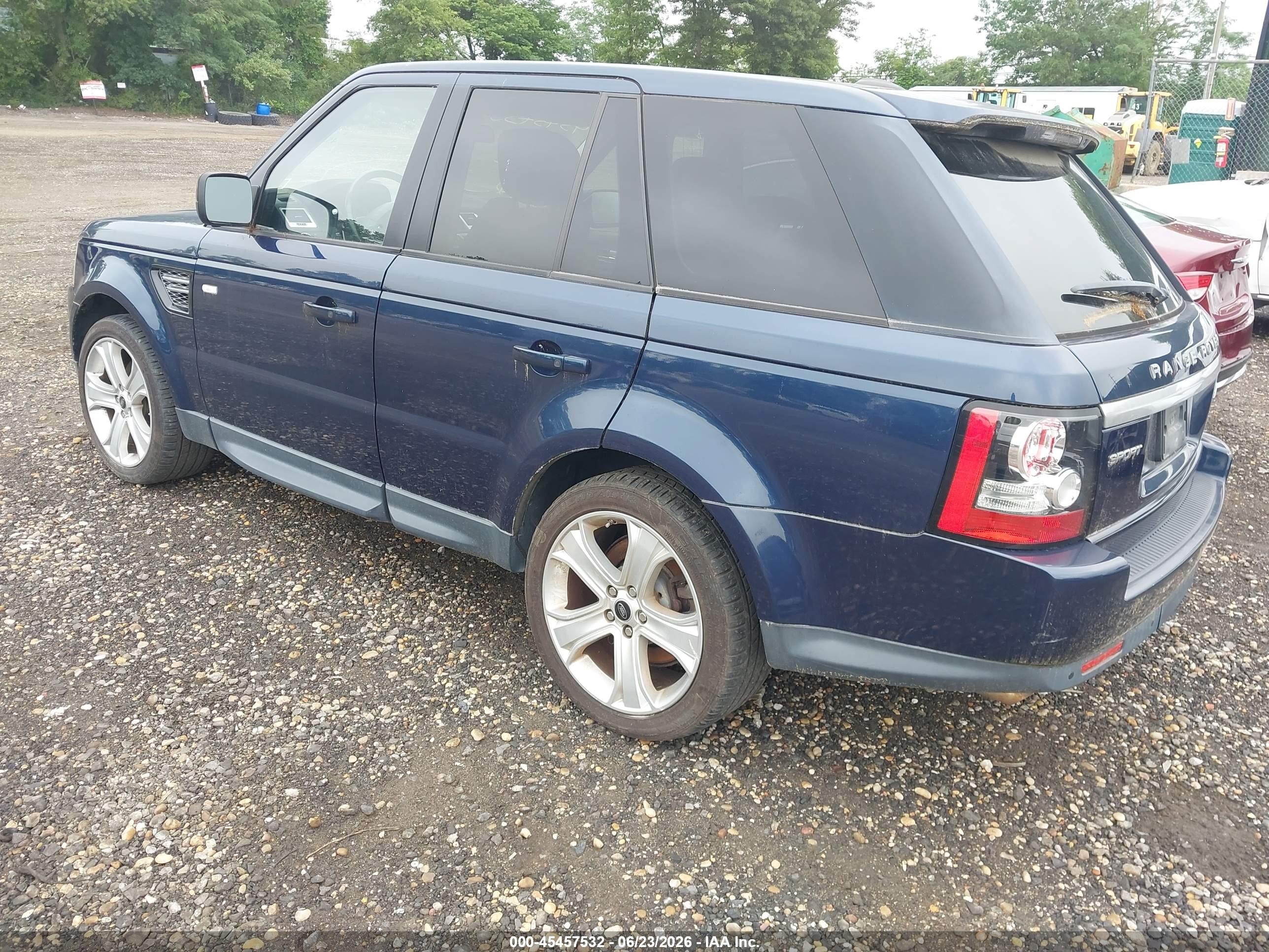 2013 Land Rover Range Rover Sport Hse Blue vin: SALSK2D46DA810320
