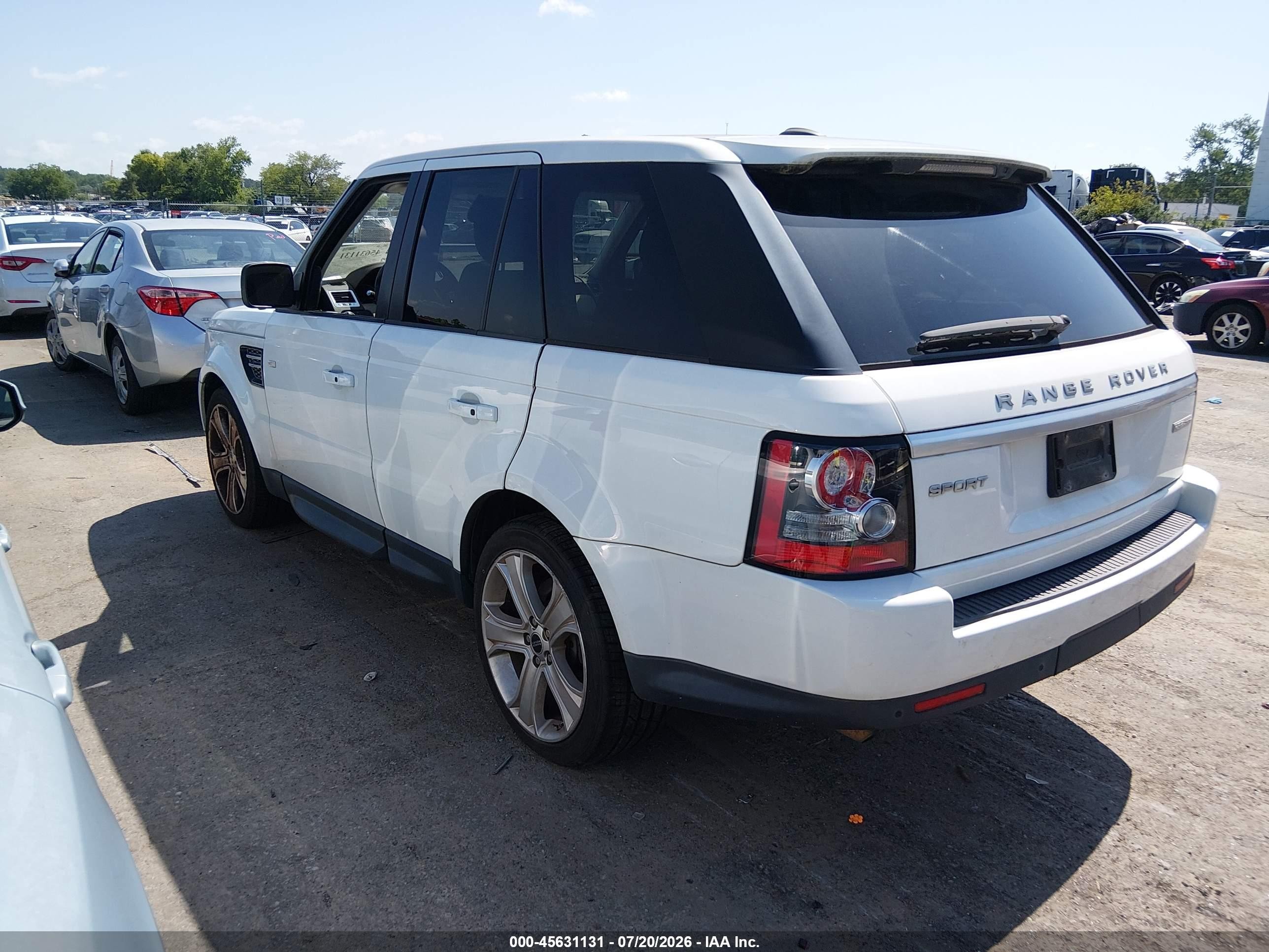 2012 Land Rover Range Rover Sport Hse White vin: SALSK2D47CA750210