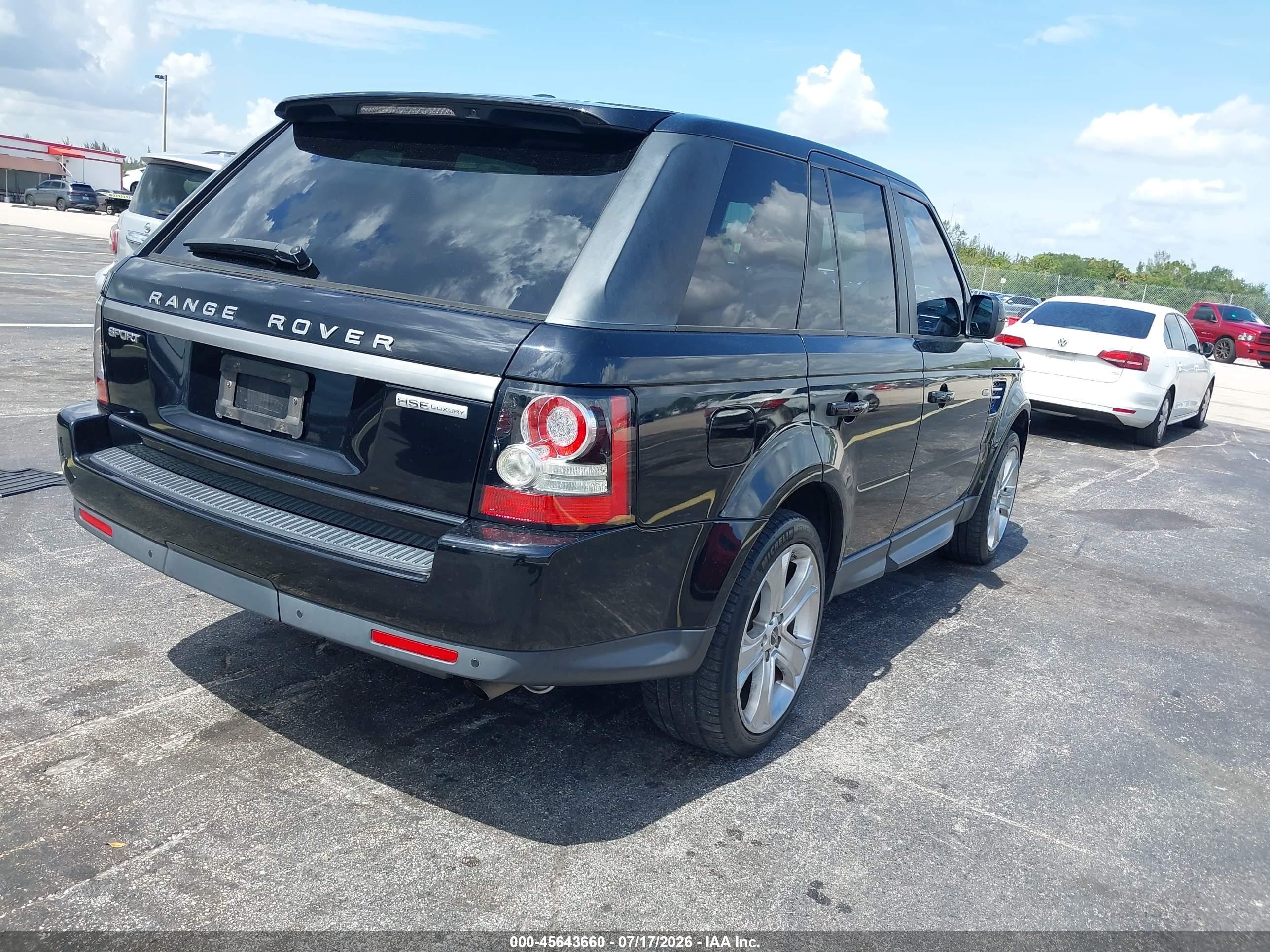 2012 Land Rover Range Rover Sport Hse Black vin: SALSK2D48CA721816