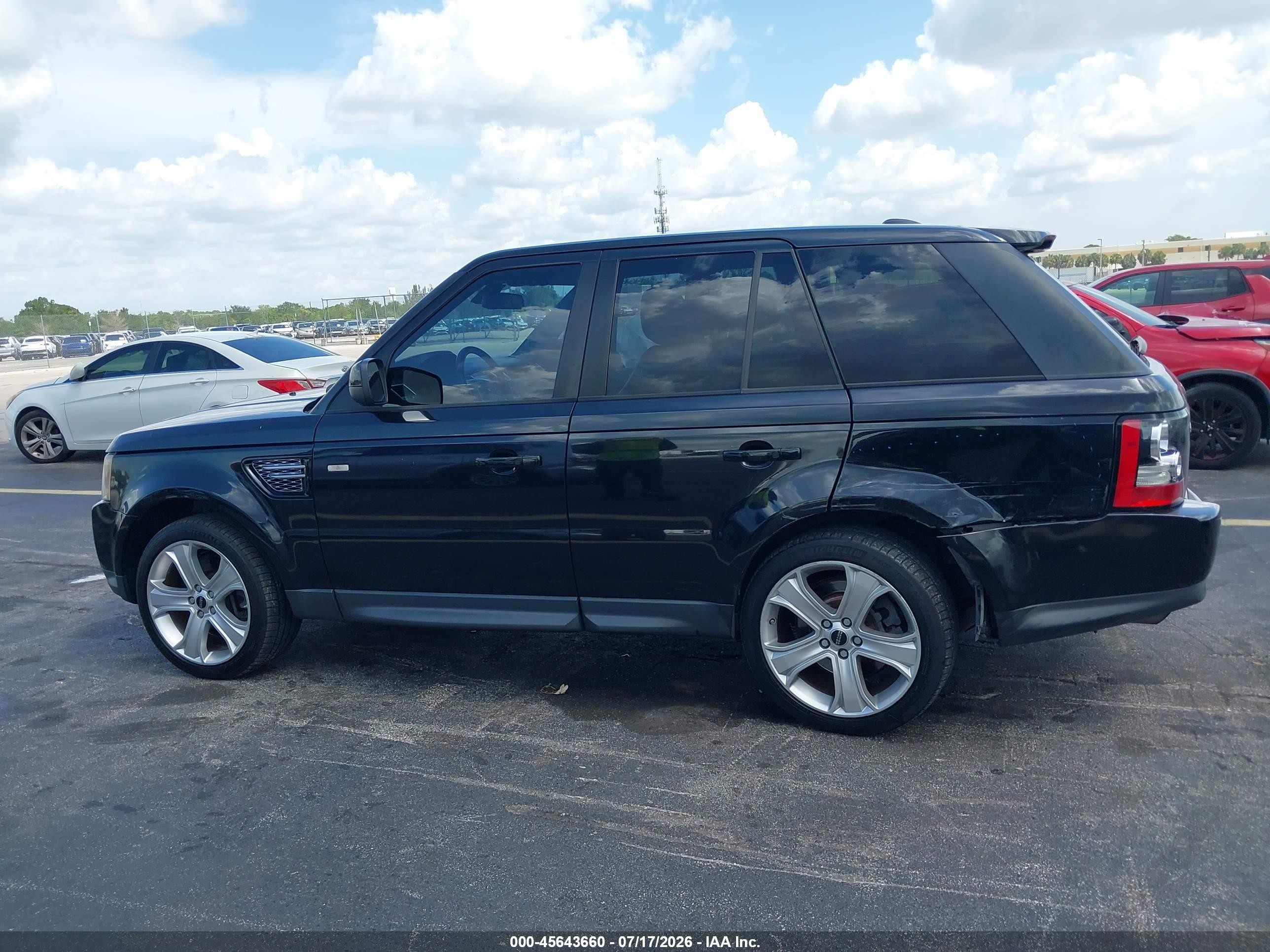 2012 Land Rover Range Rover Sport Hse Black vin: SALSK2D48CA721816