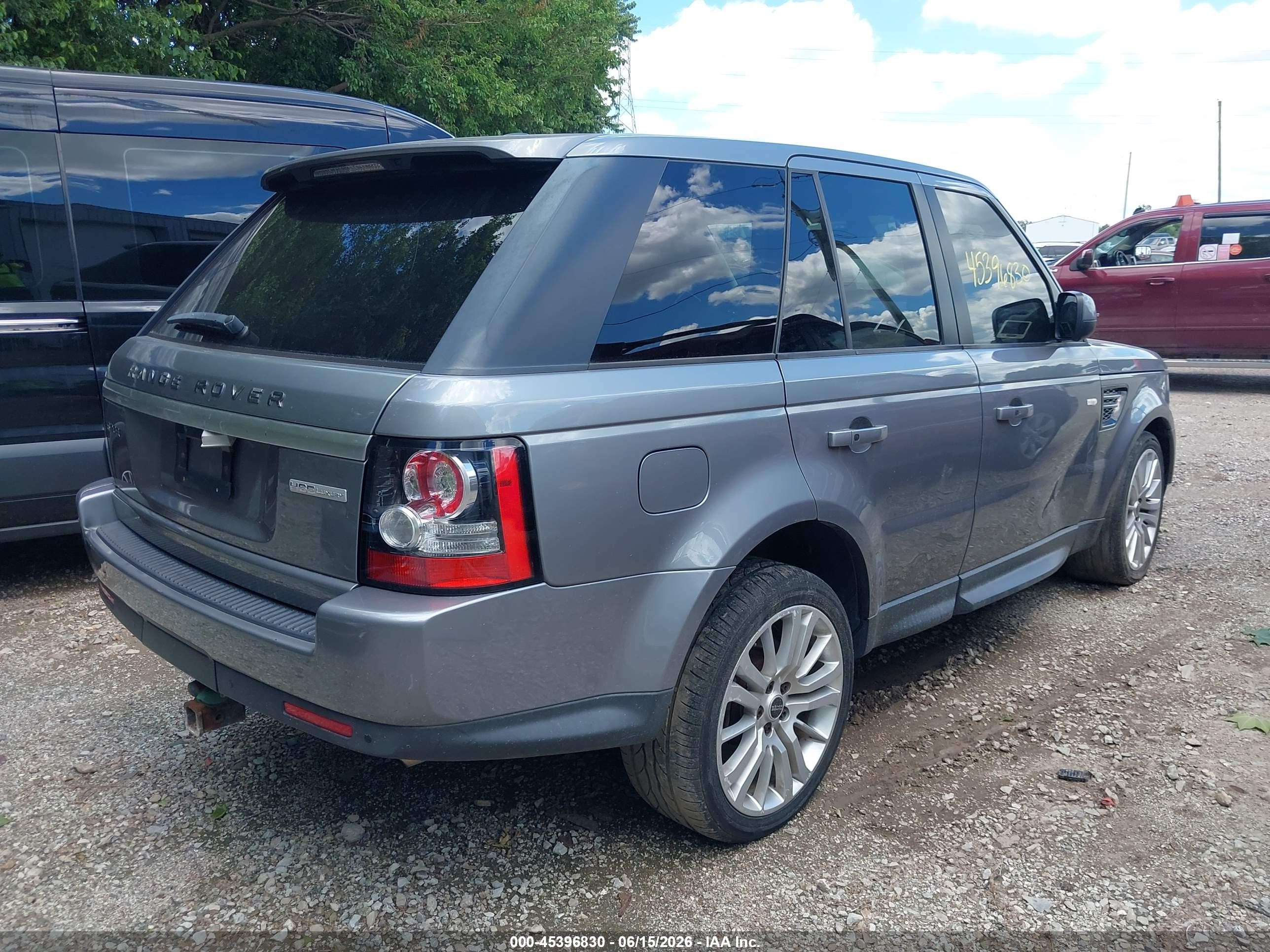 2012 Land Rover Range Rover Sport Hse Gray vin: SALSK2D48CA750409