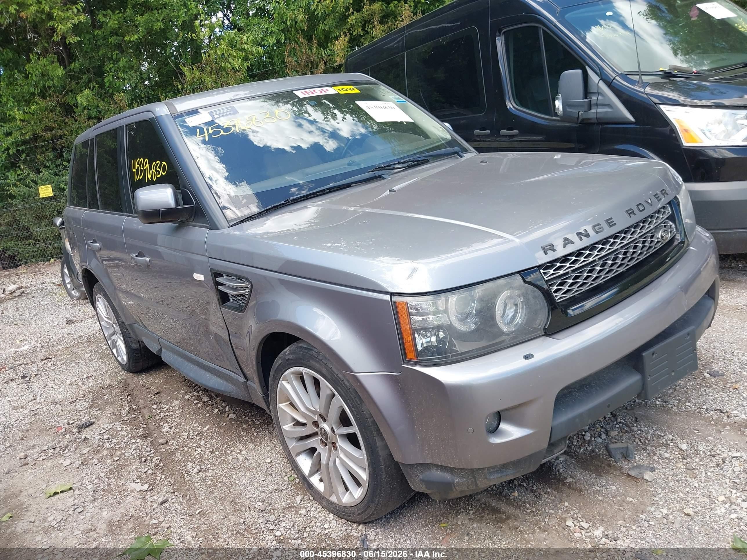2012 Land Rover Range Rover Sport Hse Gray vin: SALSK2D48CA750409