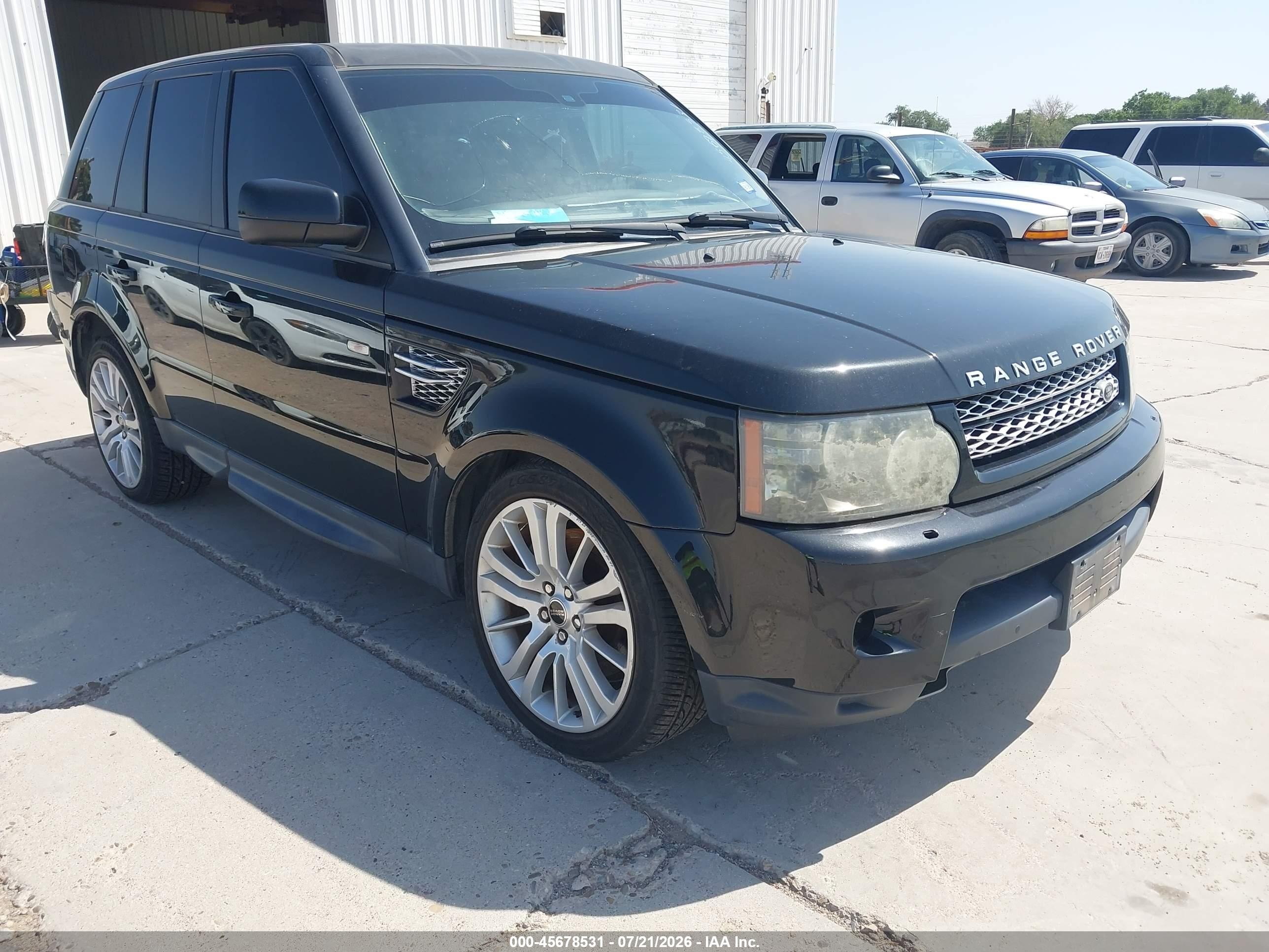 2013 Land Rover Range Rover Sport Hse Black vin: SALSK2D48DA761413