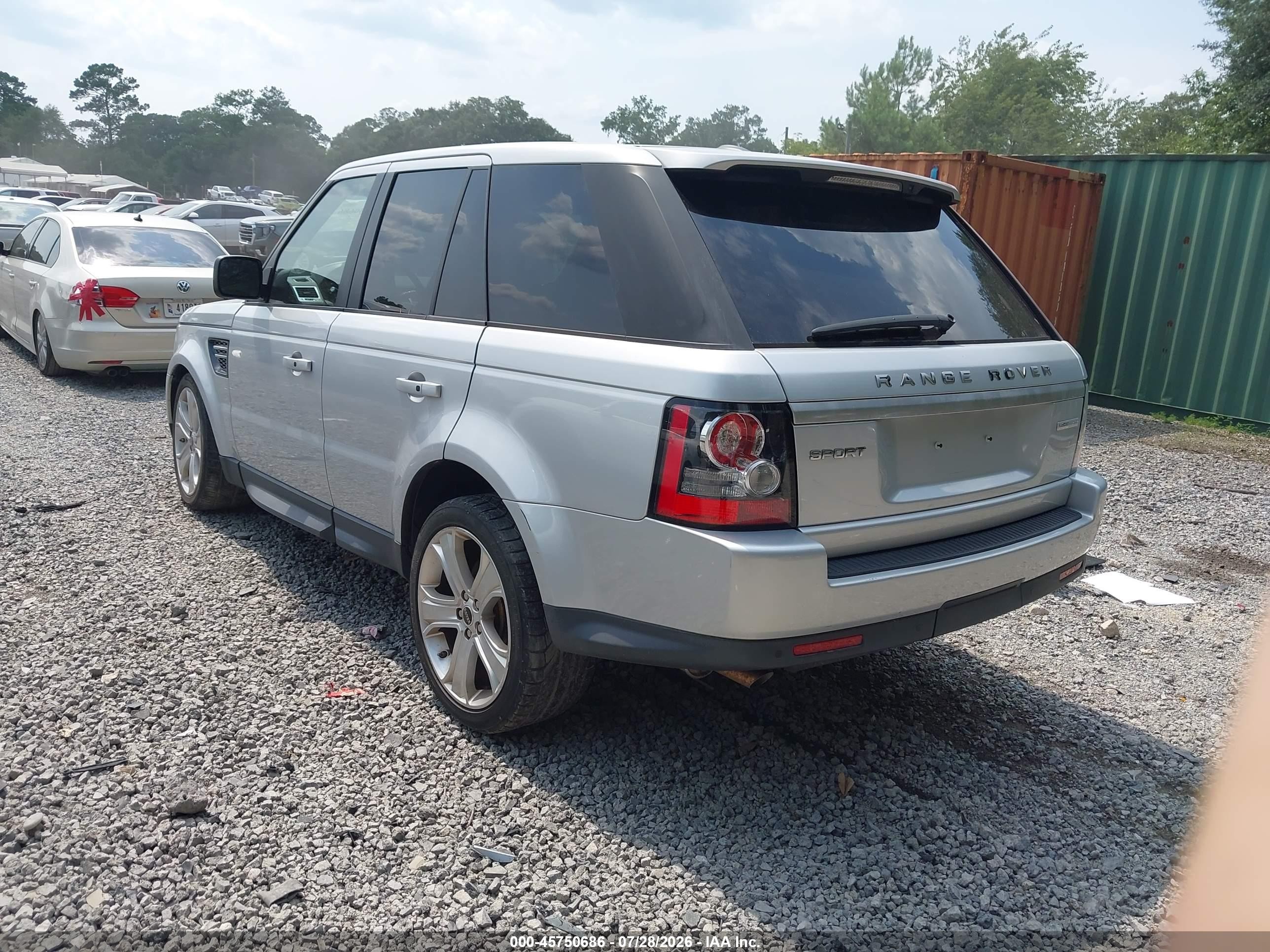 2012 Land Rover Range Rover Sport Hse Silver vin: SALSK2D49CA733876