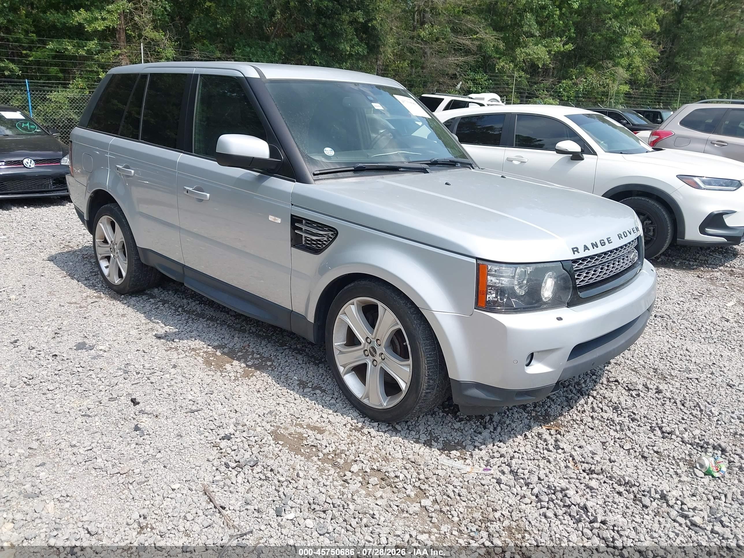 2012 Land Rover Range Rover Sport Hse Silver vin: SALSK2D49CA733876
