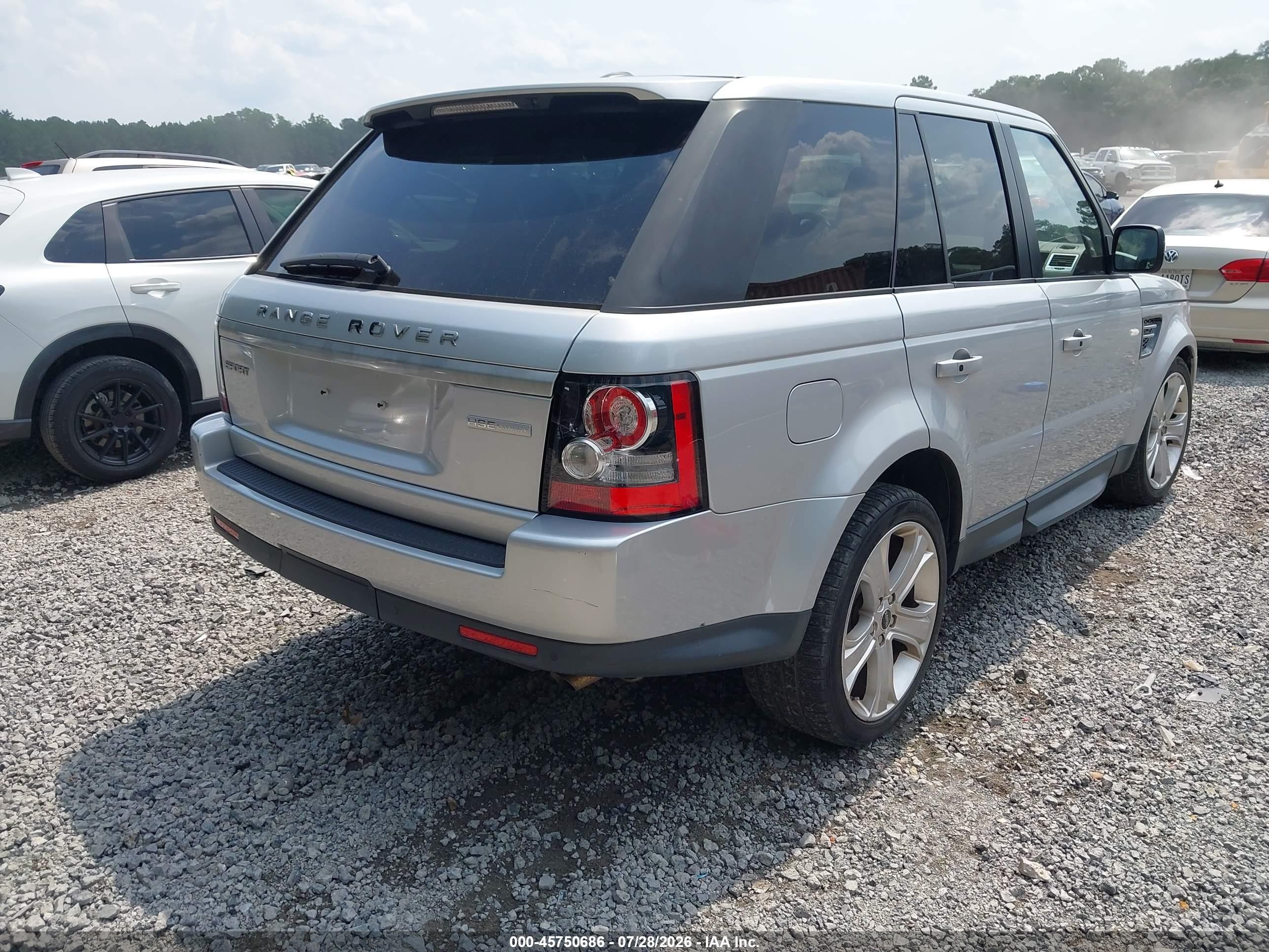 2012 Land Rover Range Rover Sport Hse Silver vin: SALSK2D49CA733876