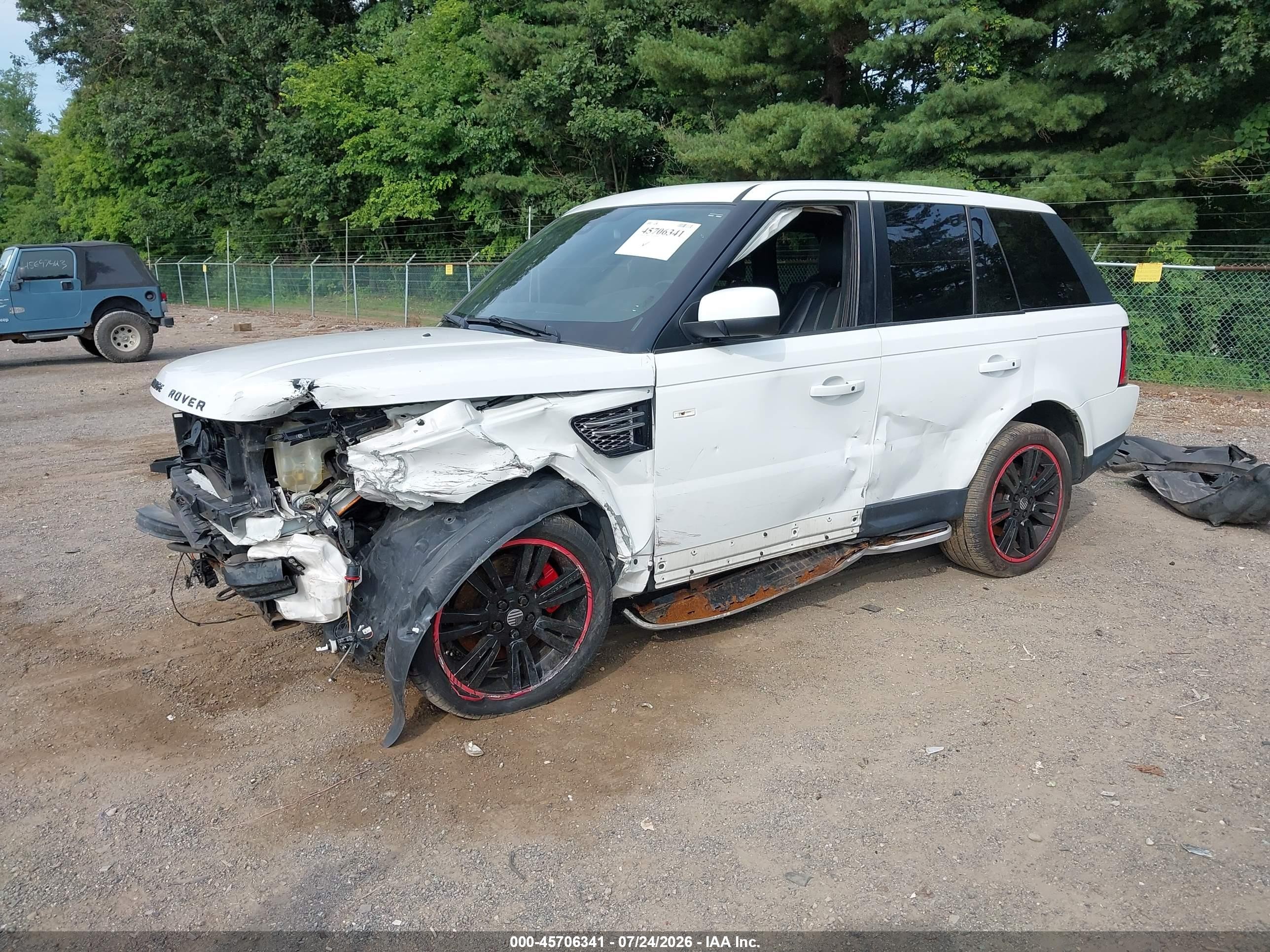 2013 Land Rover Range Rover Sport Hse White vin: SALSK2D49DA767141