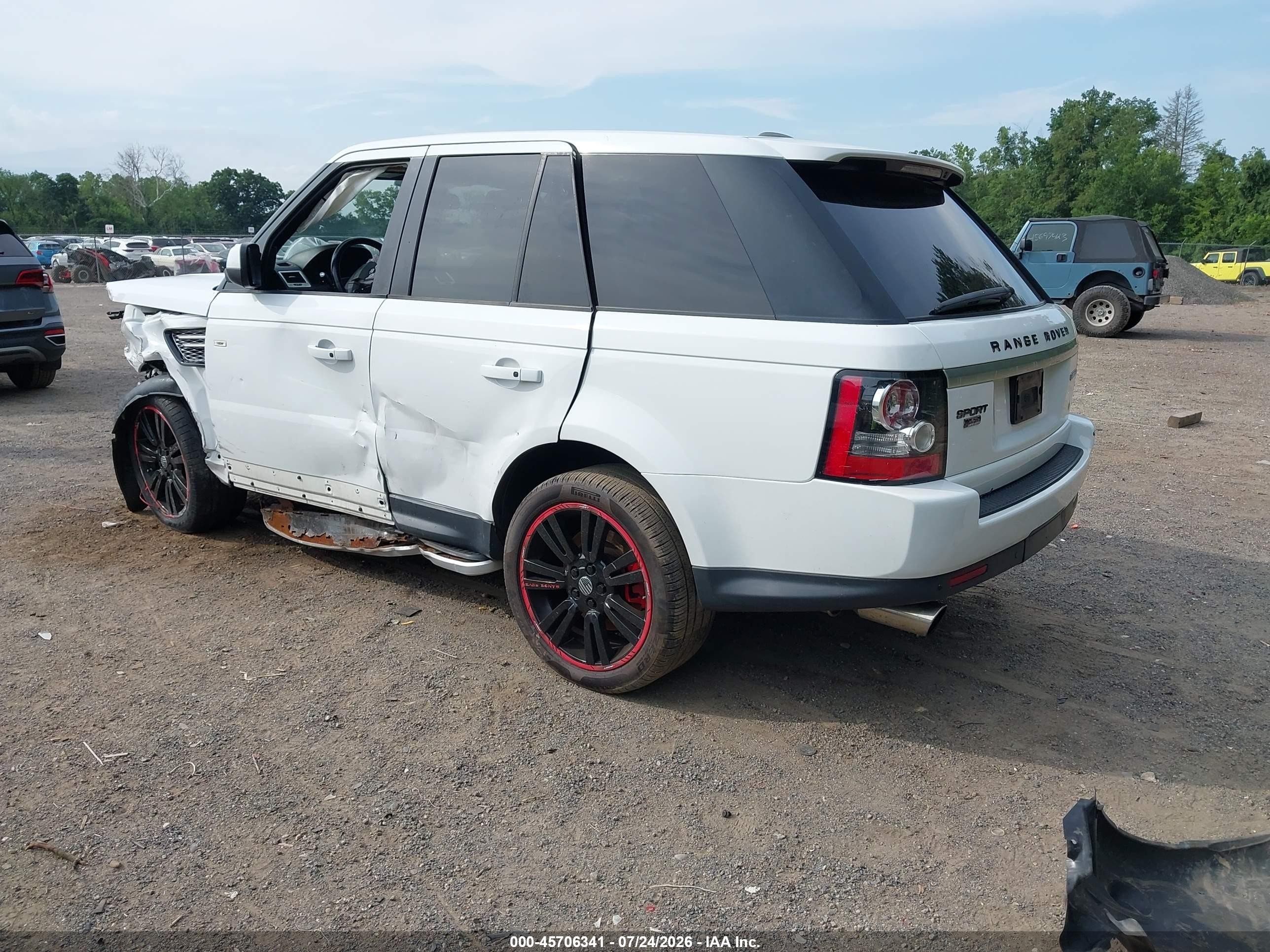 2013 Land Rover Range Rover Sport Hse White vin: SALSK2D49DA767141