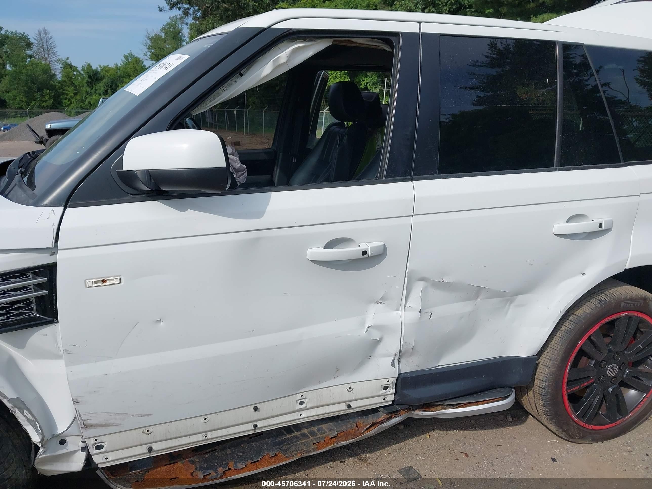 2013 Land Rover Range Rover Sport Hse White vin: SALSK2D49DA767141
