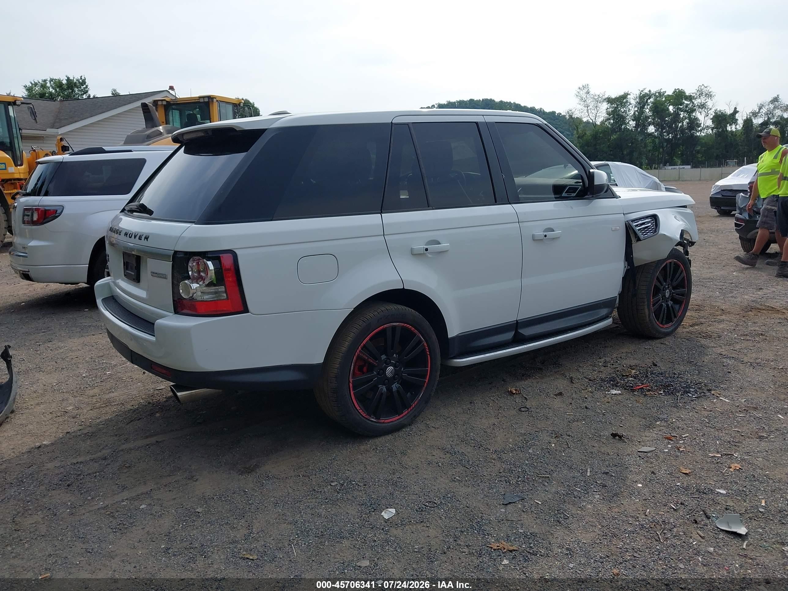 2013 Land Rover Range Rover Sport Hse White vin: SALSK2D49DA767141