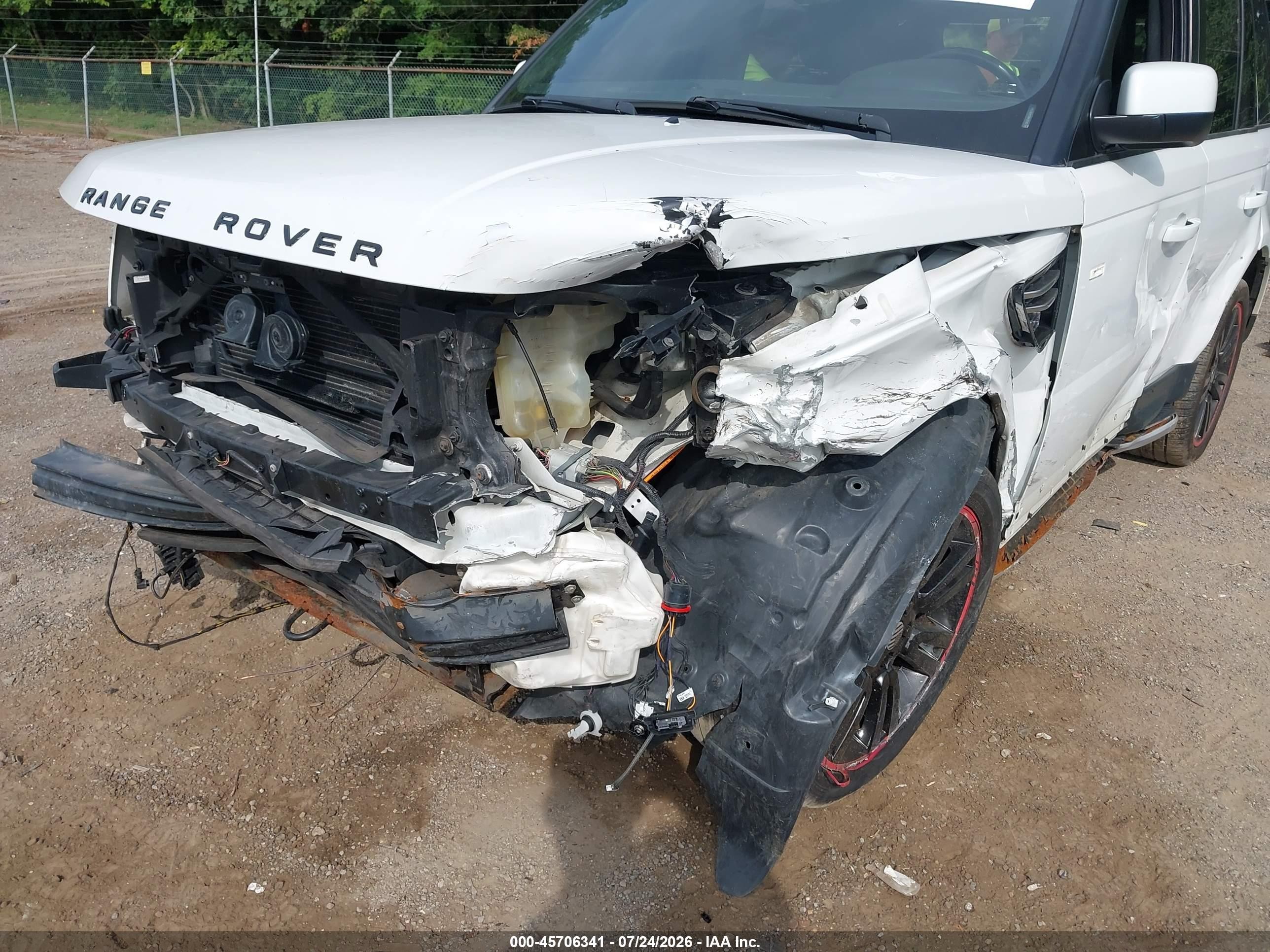 2013 Land Rover Range Rover Sport Hse White vin: SALSK2D49DA767141
