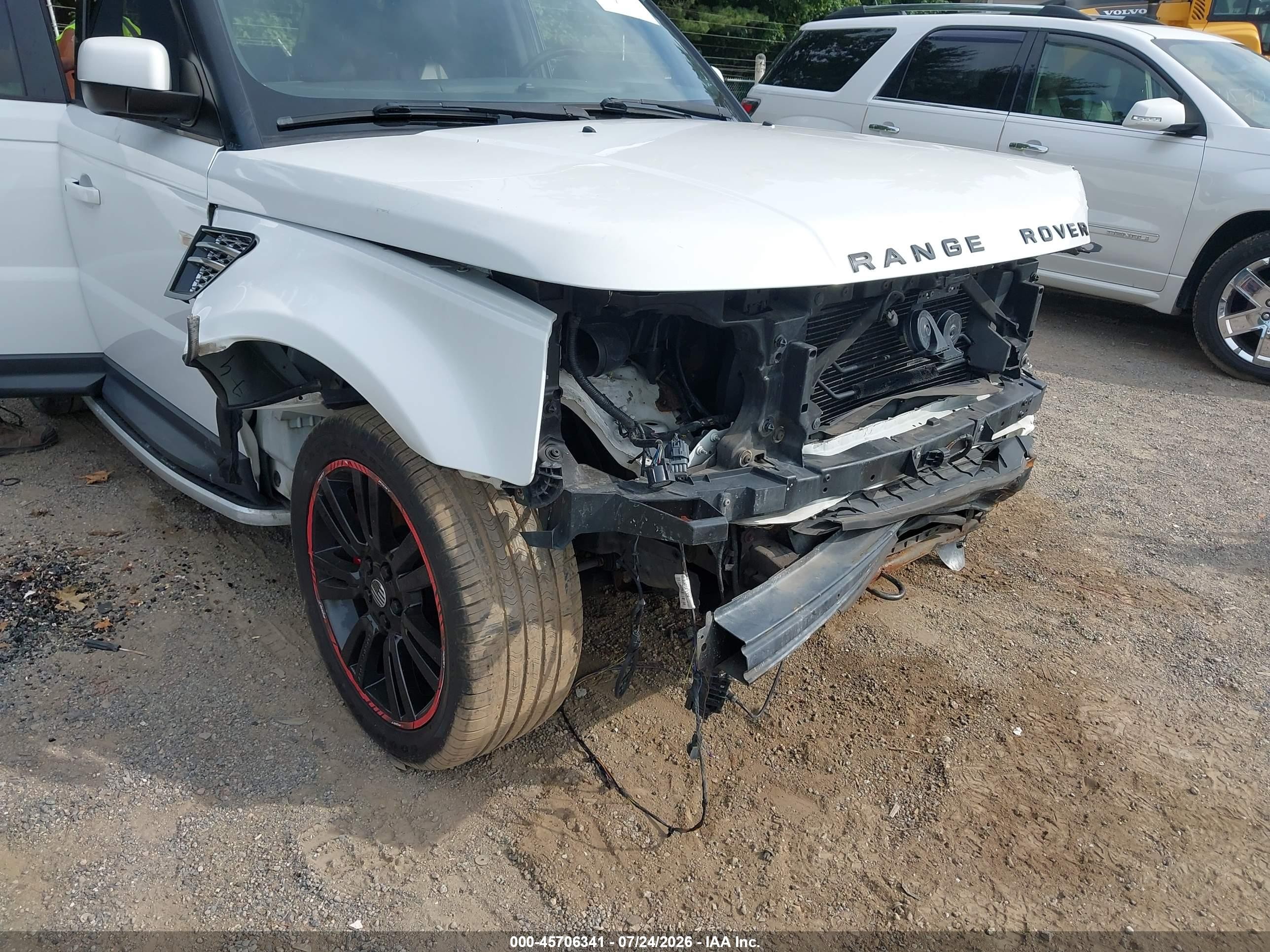 2013 Land Rover Range Rover Sport Hse White vin: SALSK2D49DA767141