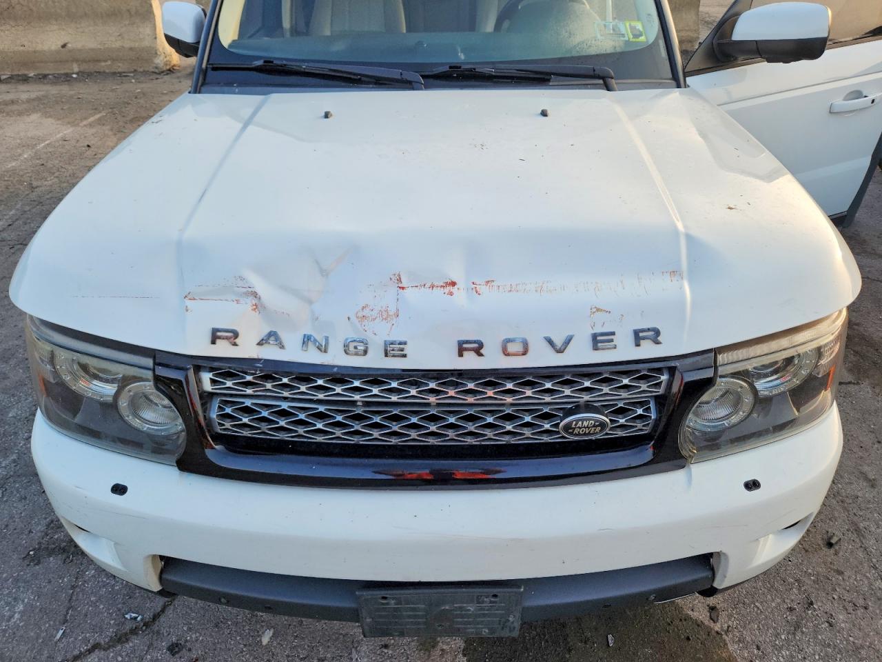 2013 Land Rover Range Rover Sport Hse Luxury White vin: SALSK2D49DA787437
