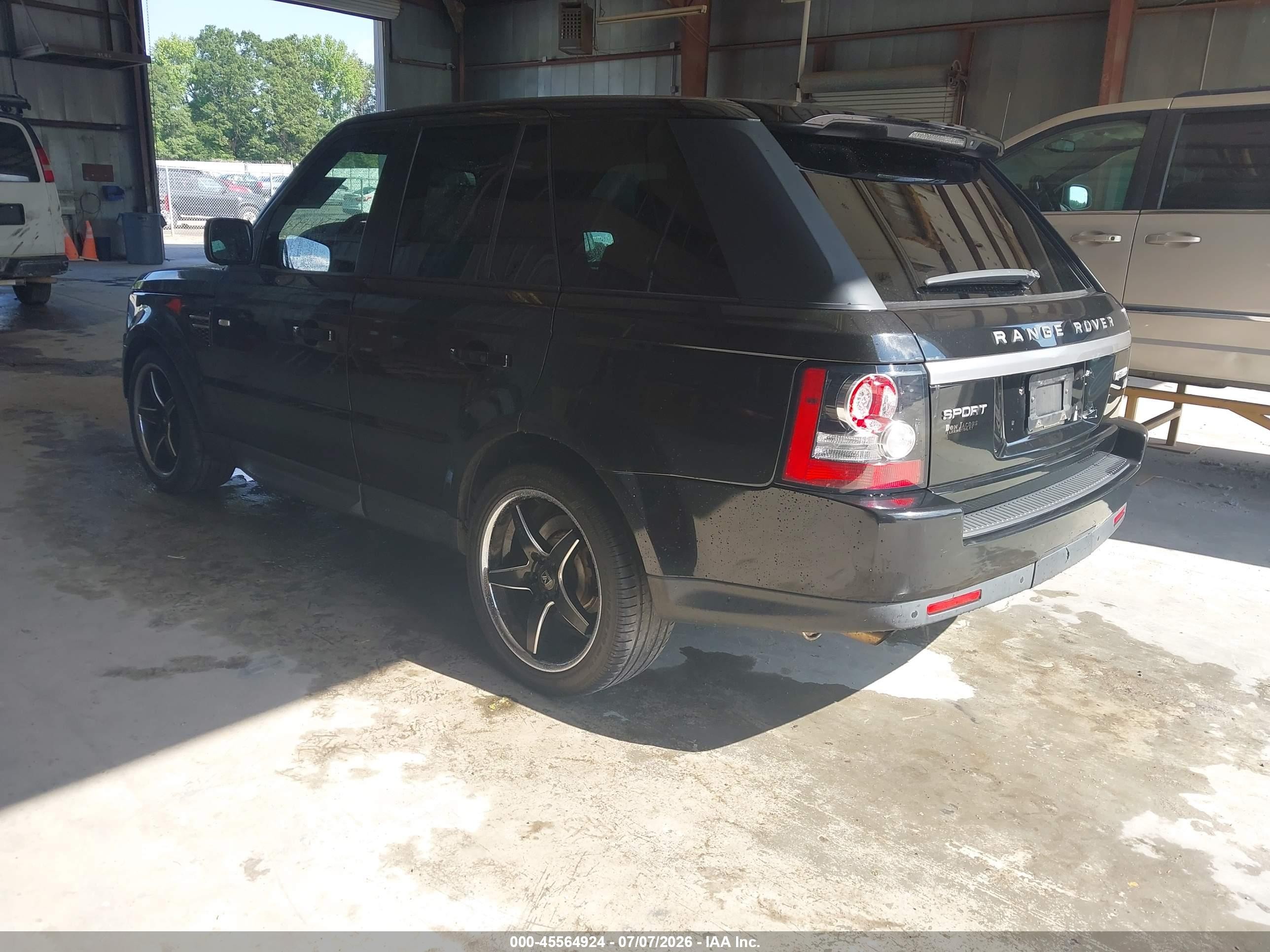 2013 Land Rover Range Rover Sport Hse Black vin: SALSK2D49DA795506