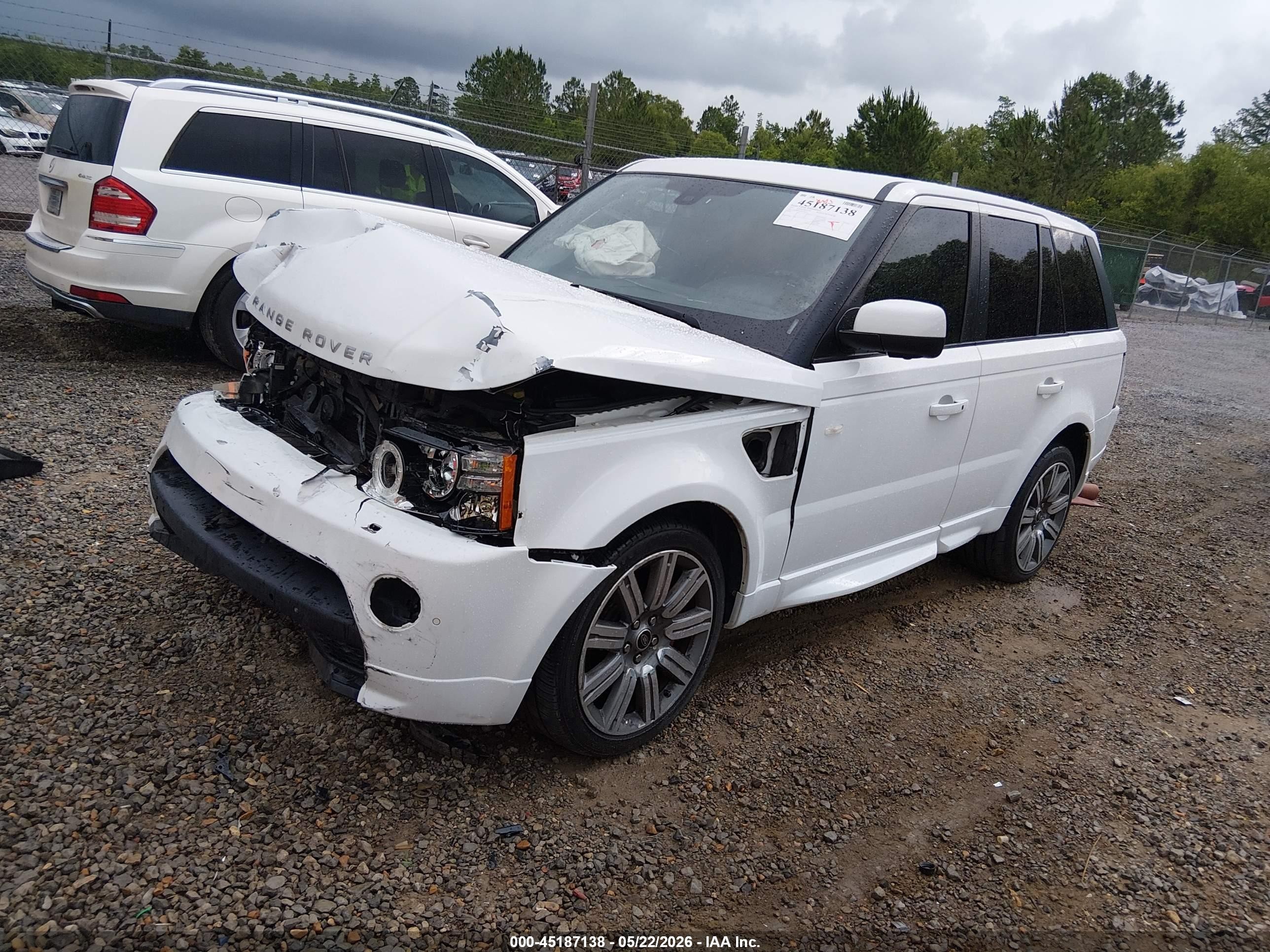 2013 Land Rover Range Rover Sport Supercharged White vin: SALSP2E43DA788373