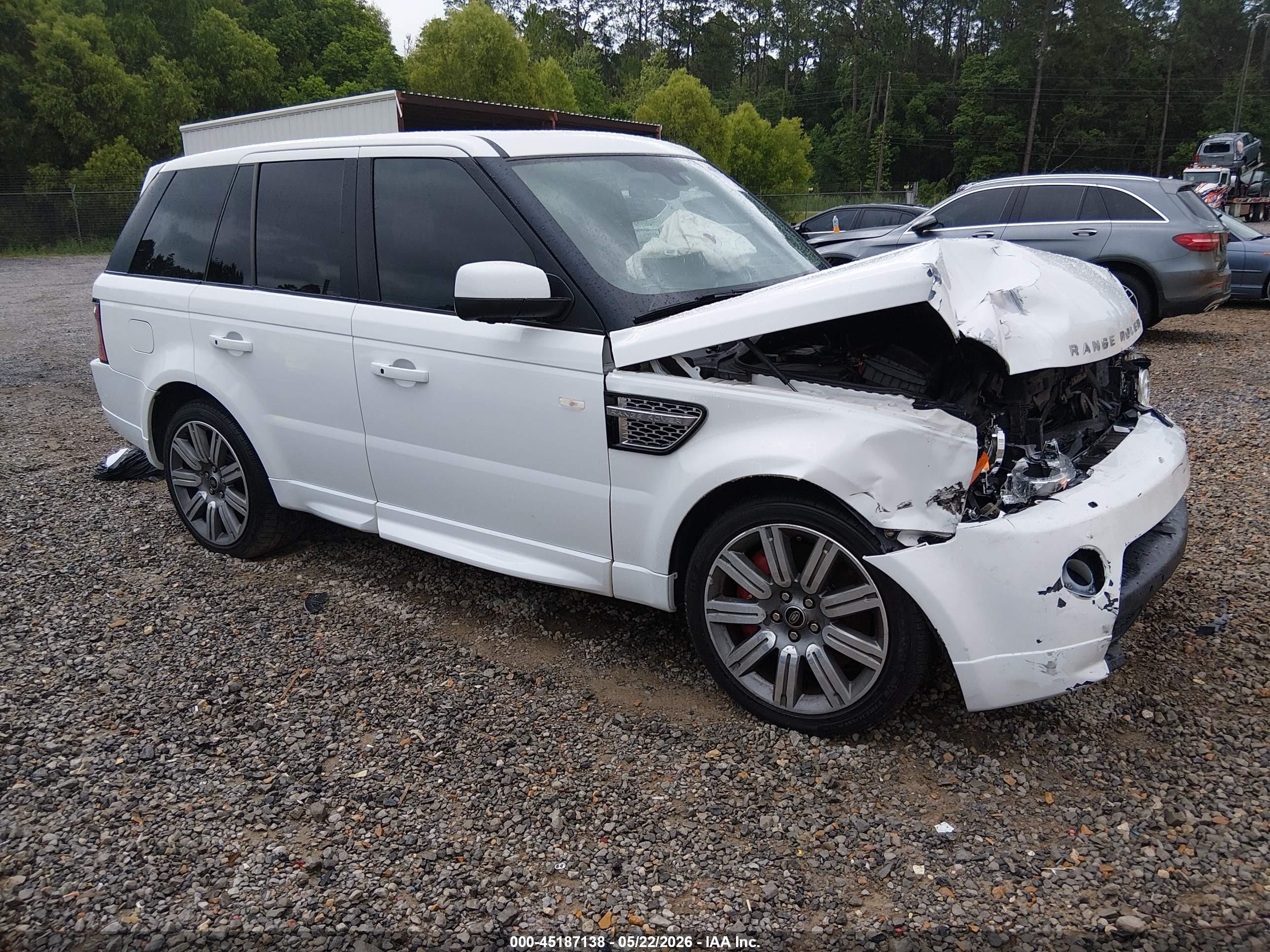 2013 Land Rover Range Rover Sport Supercharged White vin: SALSP2E43DA788373