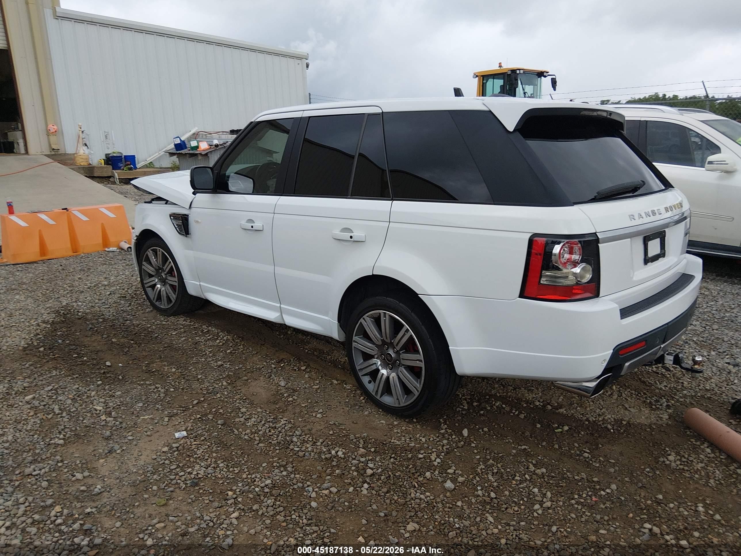 2013 Land Rover Range Rover Sport Supercharged White vin: SALSP2E43DA788373