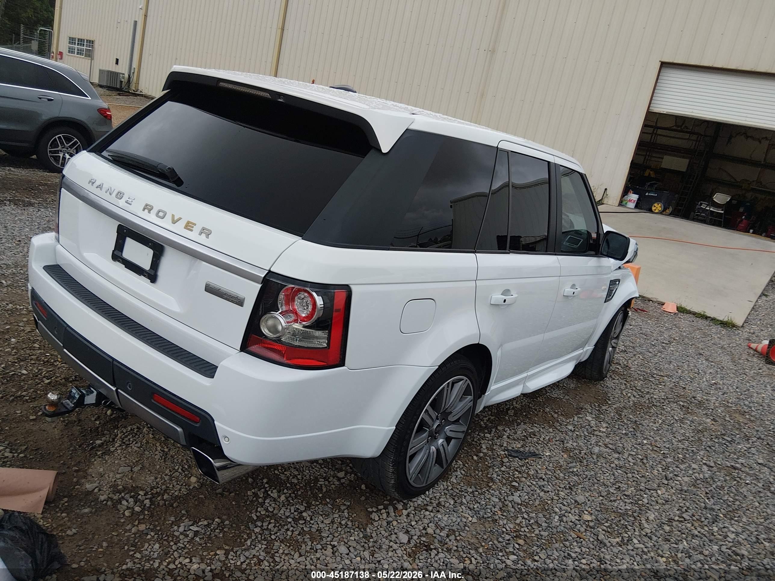 2013 Land Rover Range Rover Sport Supercharged White vin: SALSP2E43DA788373