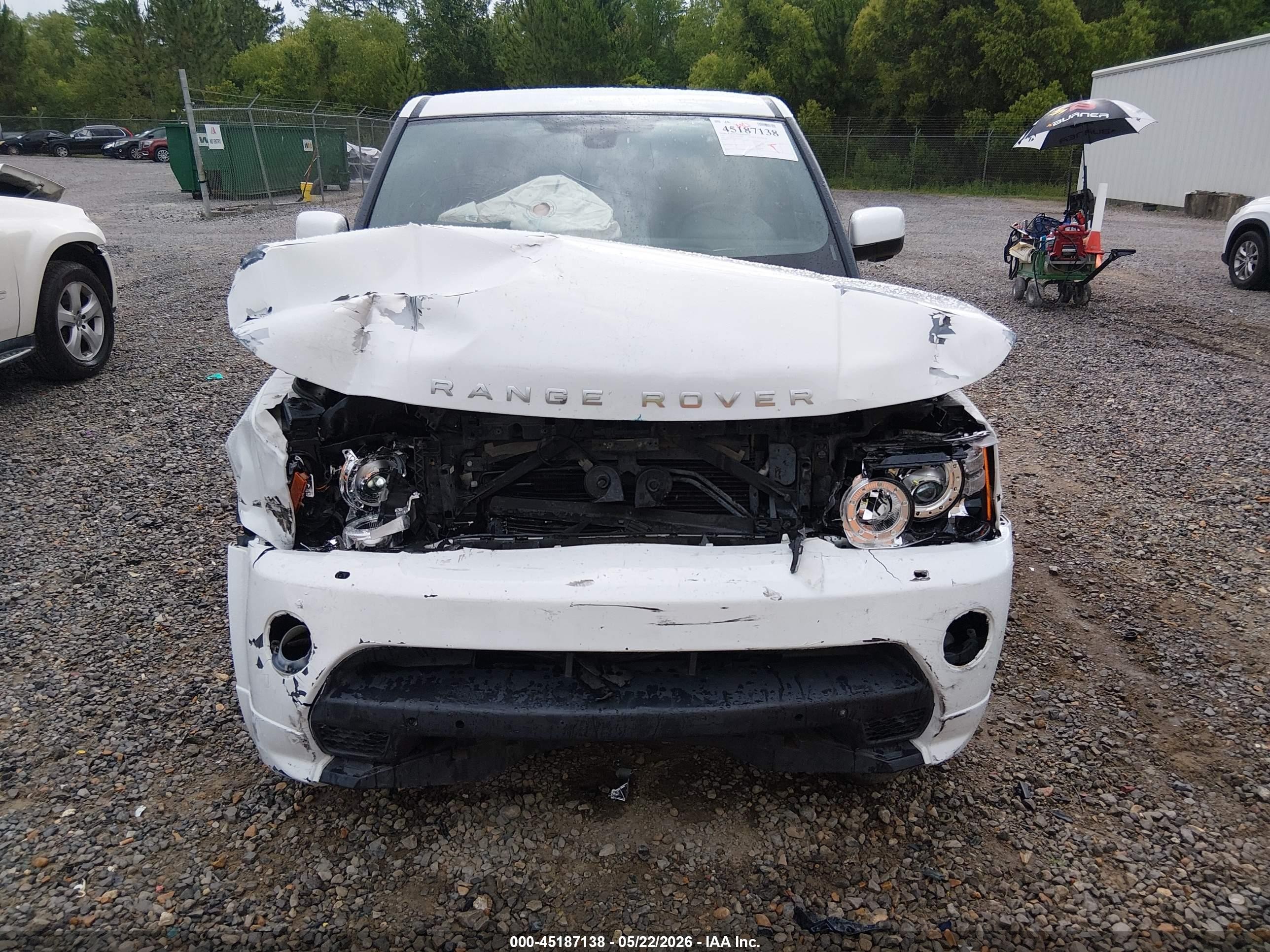 2013 Land Rover Range Rover Sport Supercharged White vin: SALSP2E43DA788373
