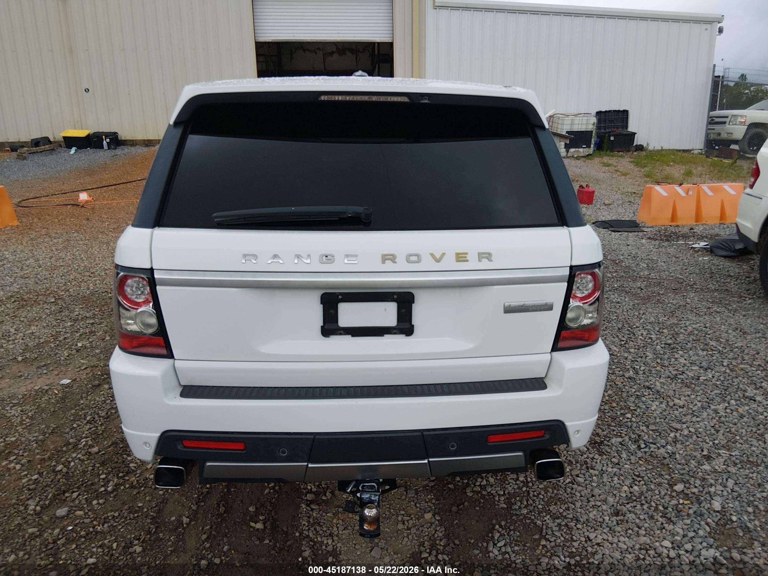 2013 Land Rover Range Rover Sport Supercharged White vin: SALSP2E43DA788373