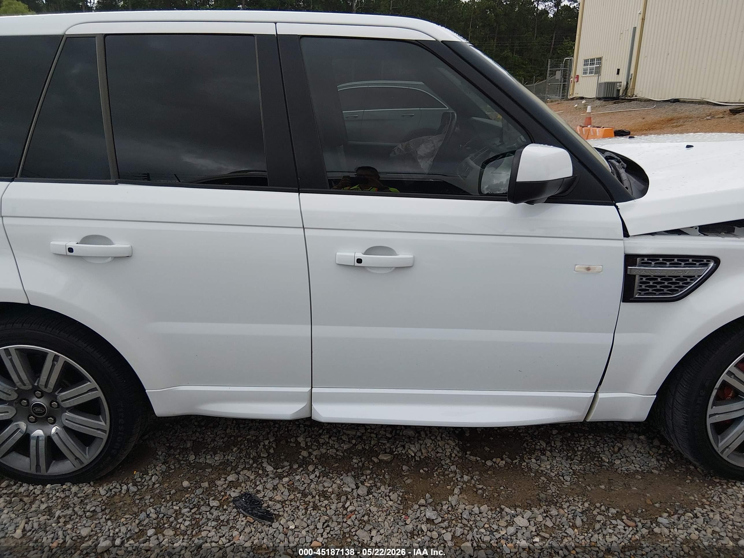 2013 Land Rover Range Rover Sport Supercharged White vin: SALSP2E43DA788373