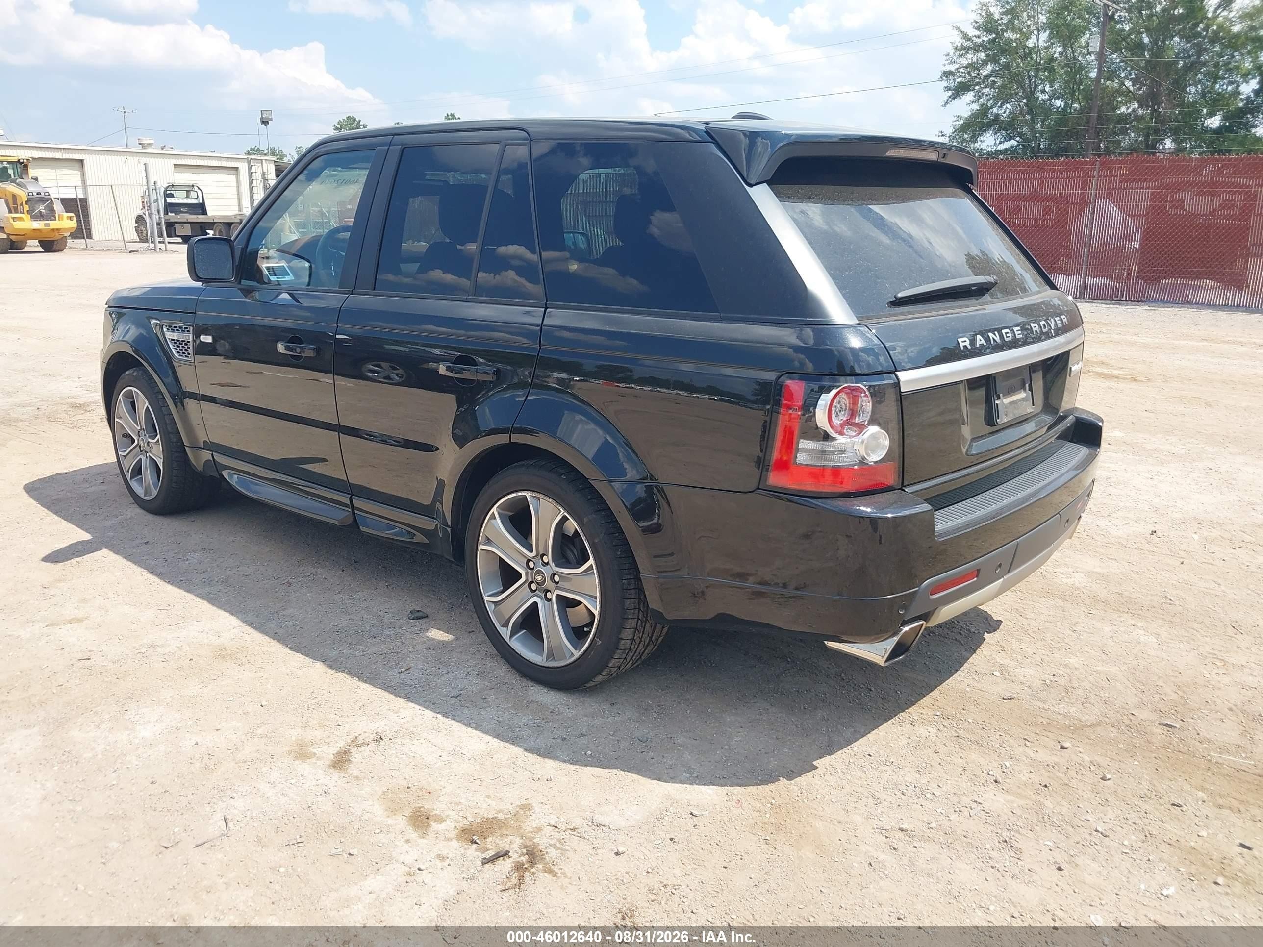 2013 Land Rover Range Rover Sport Supercharged Black vin: SALSP2E45DA787158