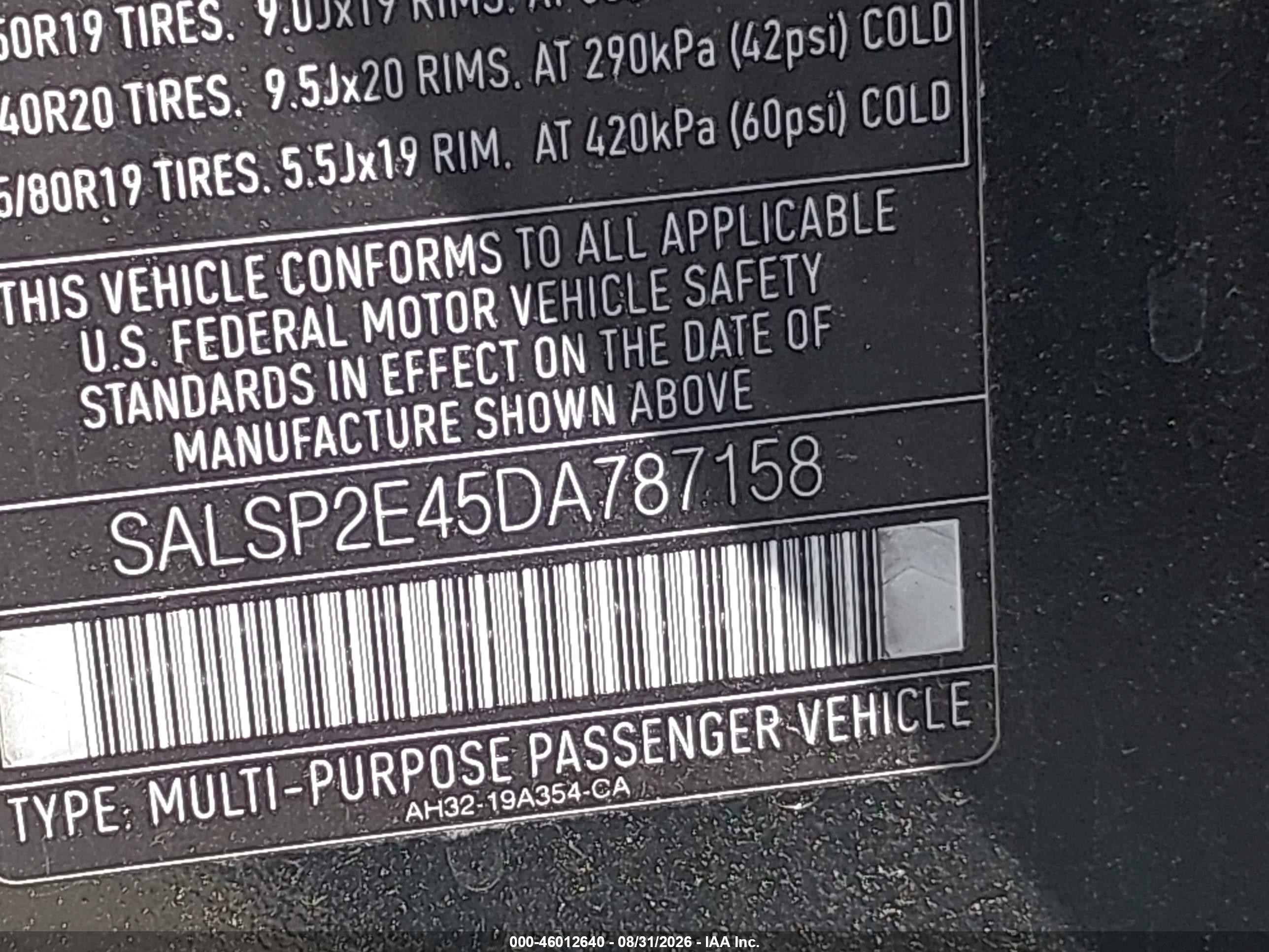 2013 Land Rover Range Rover Sport Supercharged Black vin: SALSP2E45DA787158