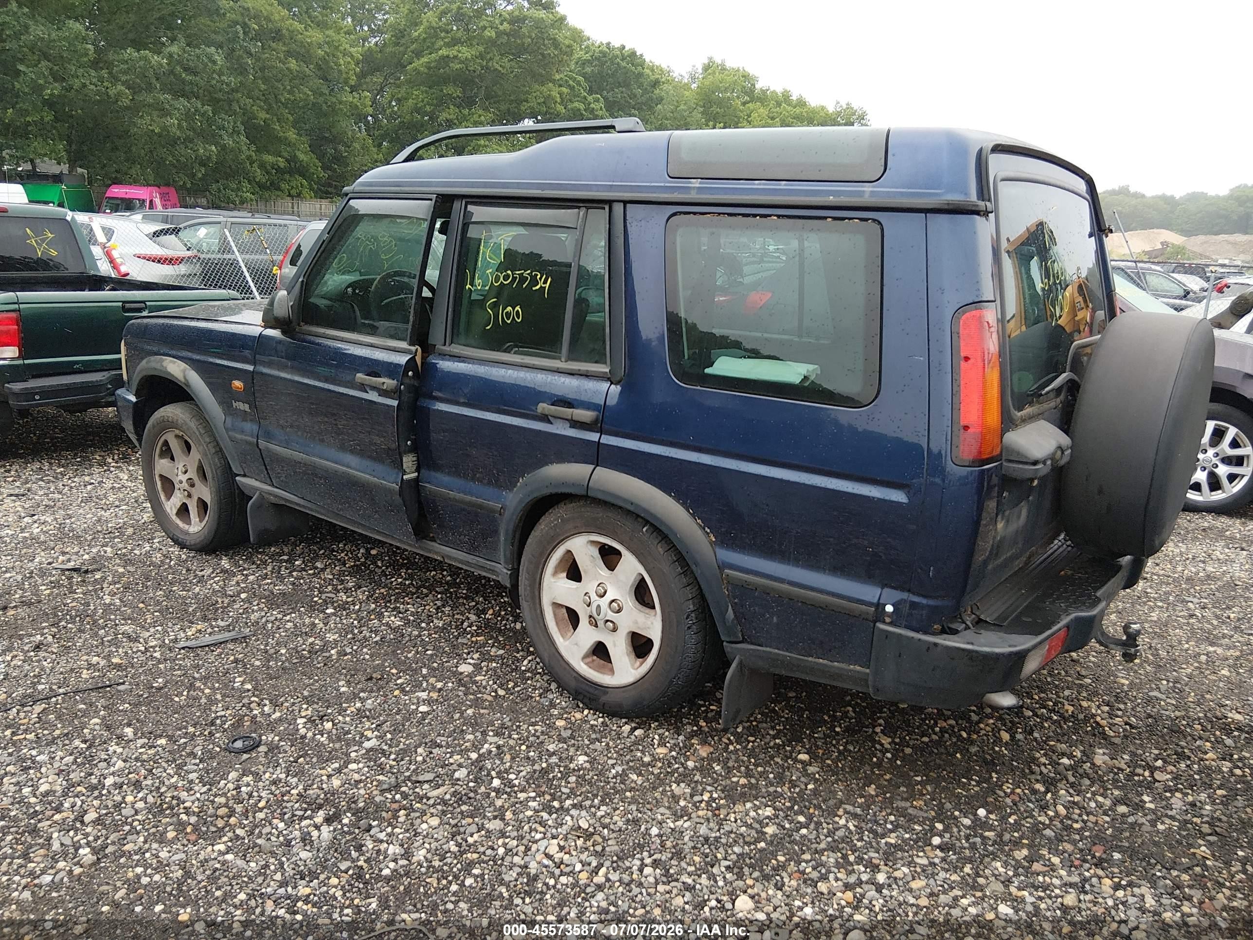 2003 Land Rover Discovery Hse Синий vin: SALTP14463A772747