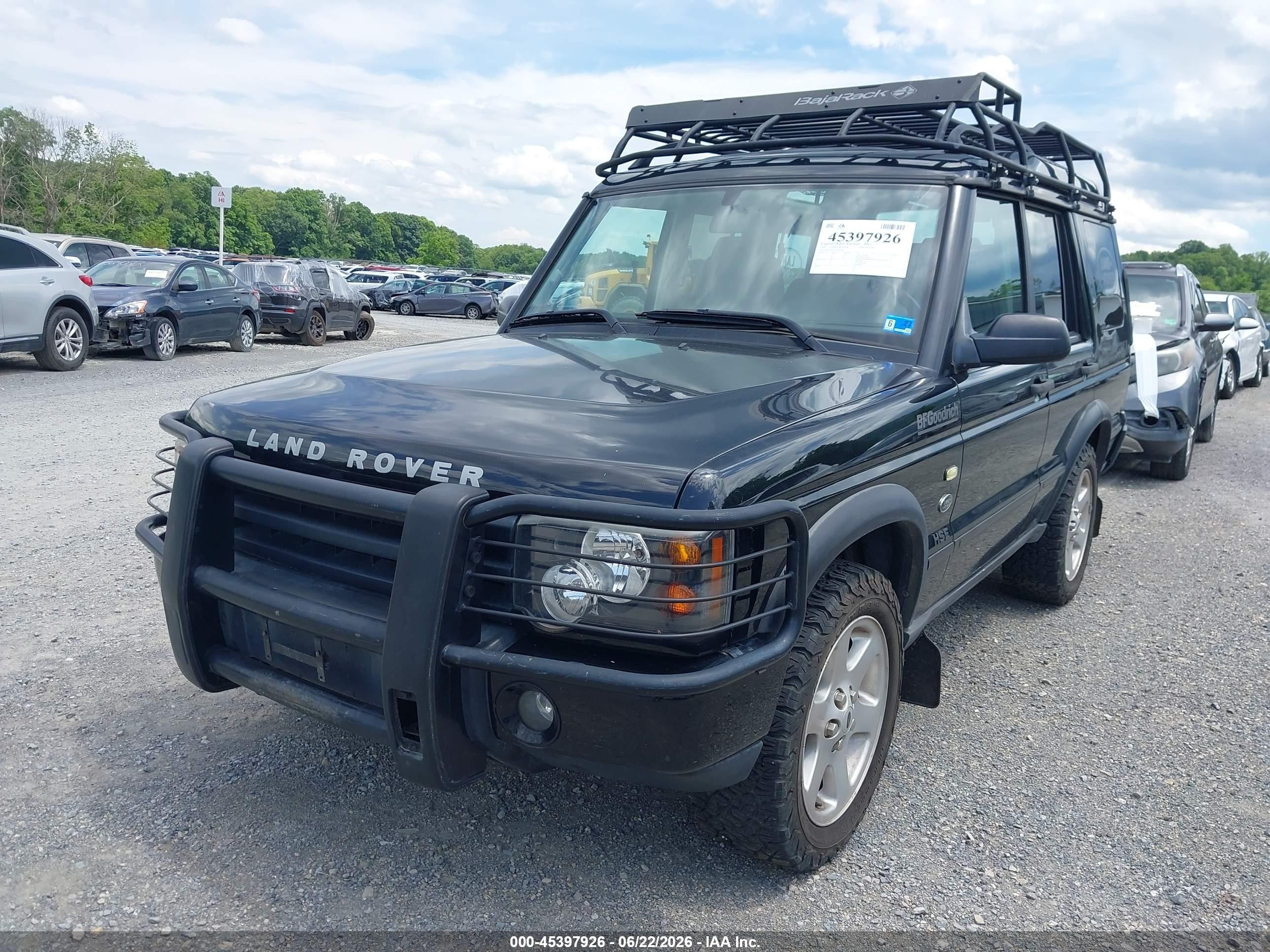 2003 Land Rover Discovery Hse Black vin: SALTP16413A772281