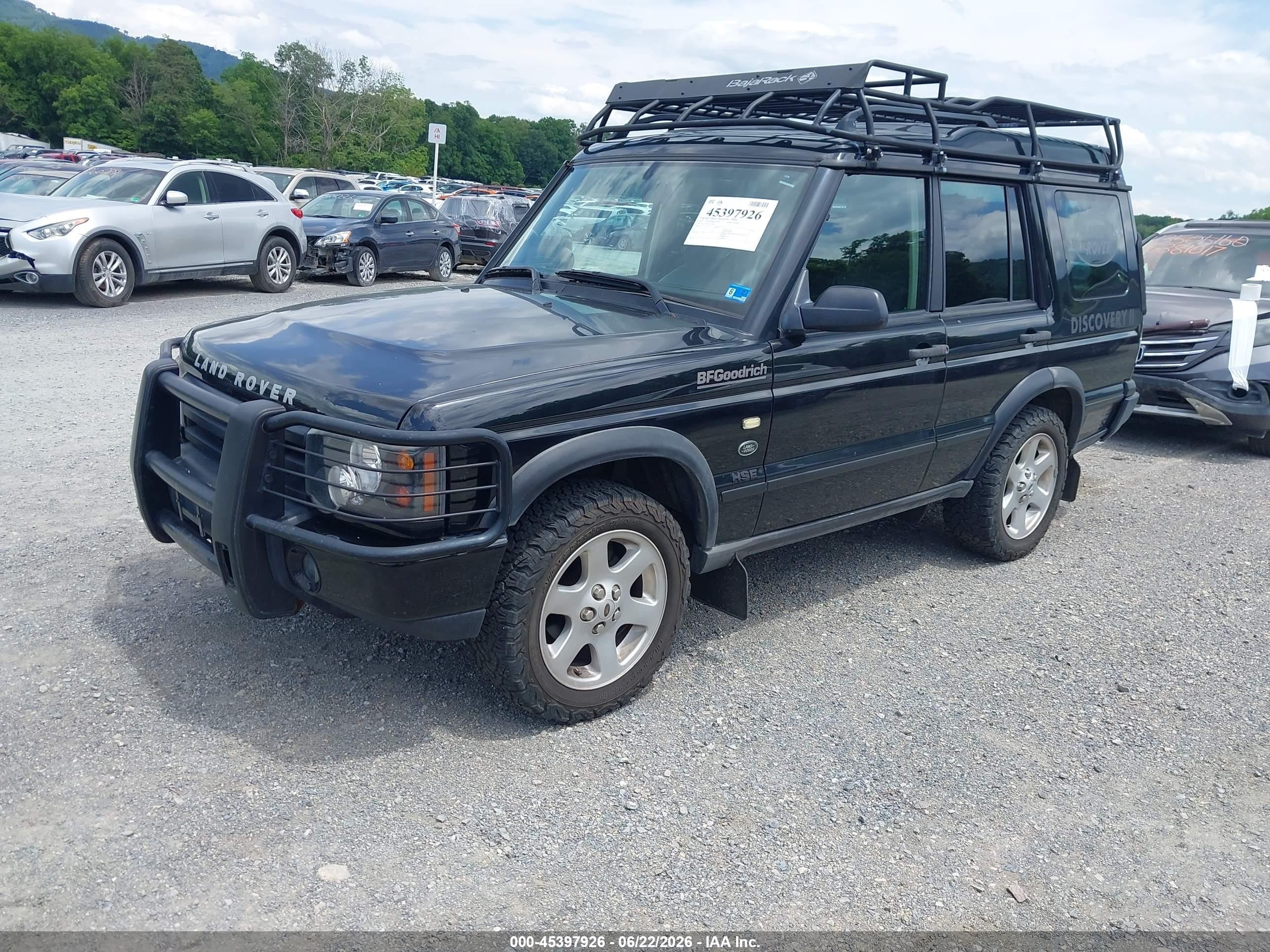 2003 Land Rover Discovery Hse Black vin: SALTP16413A772281