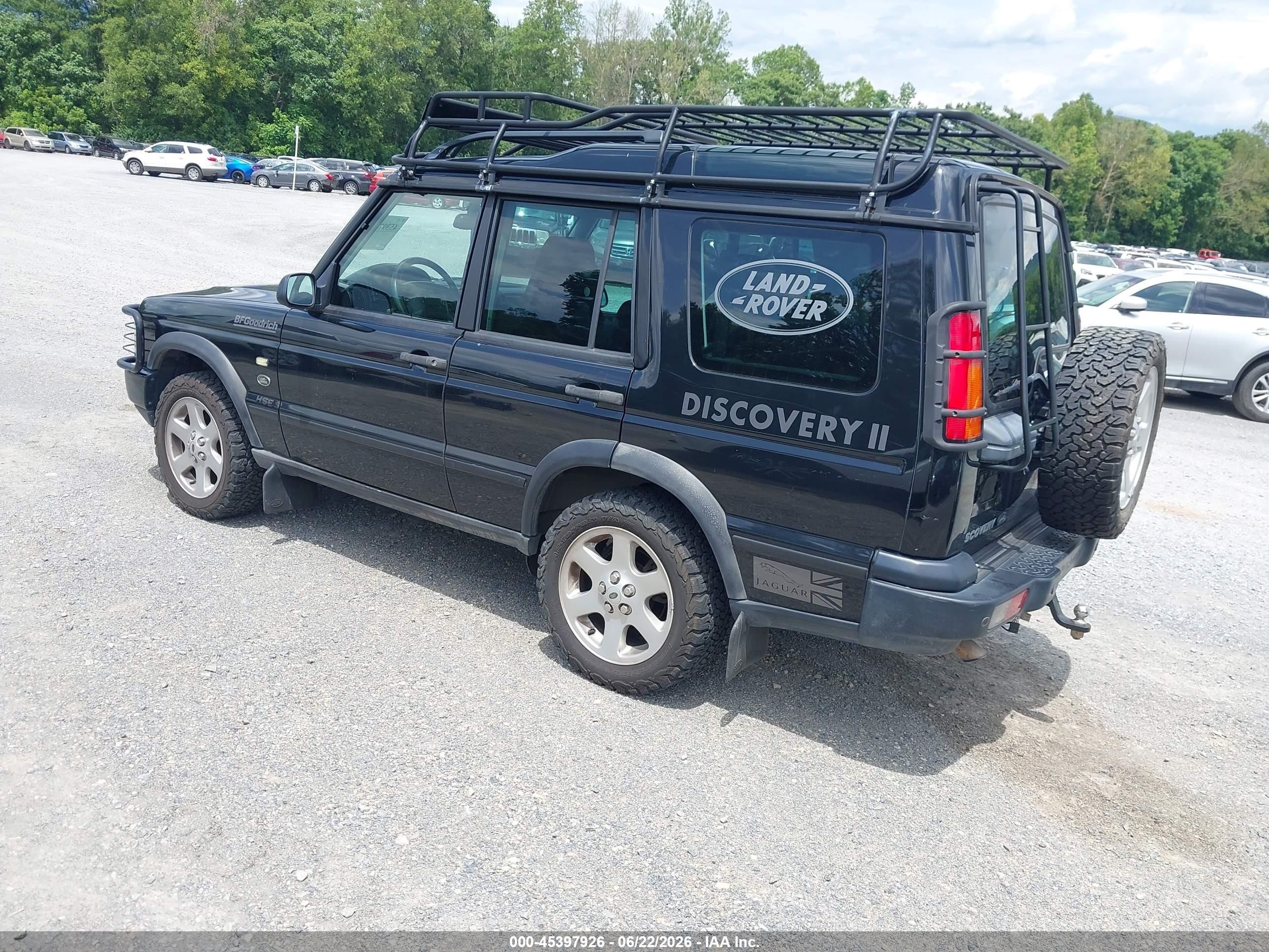 2003 Land Rover Discovery Hse Black vin: SALTP16413A772281