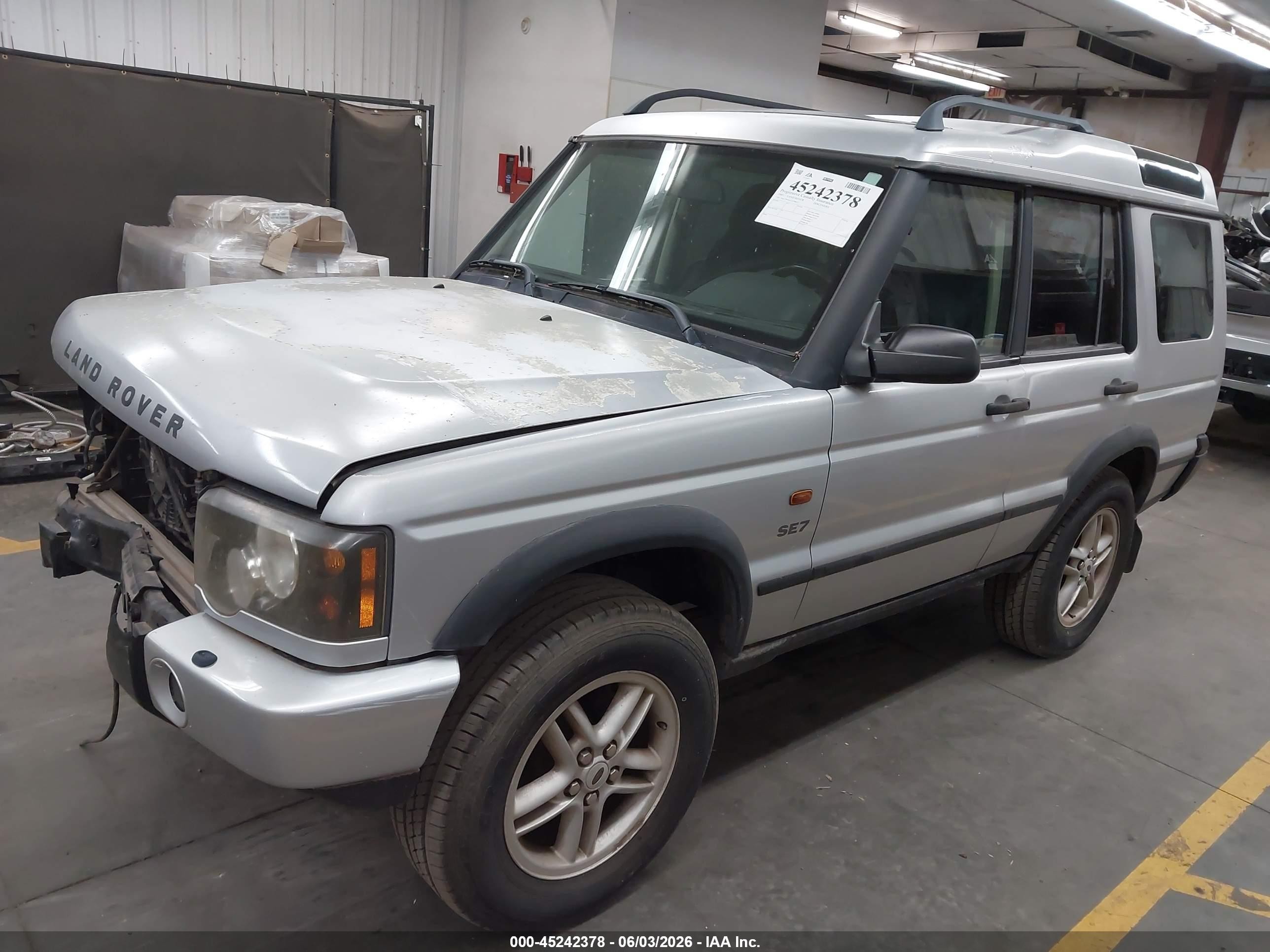 2003 Land Rover Discovery Se Gray vin: SALTW16413A786037