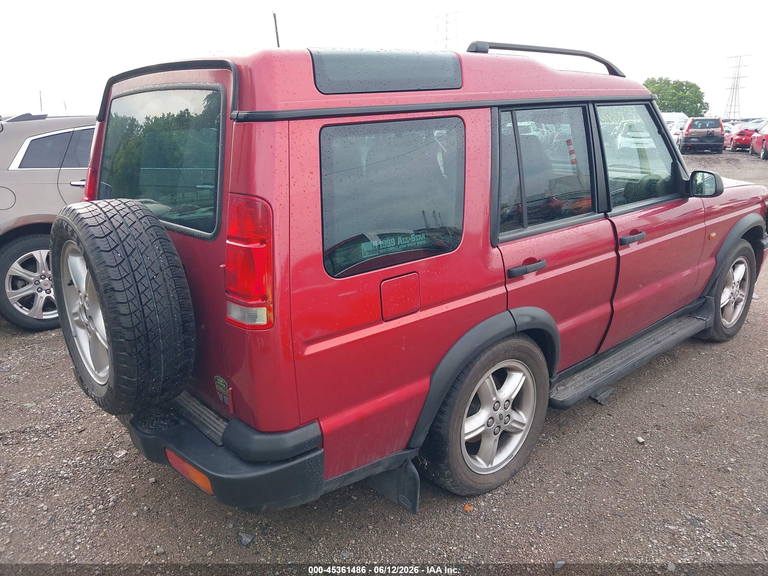 1999 Land Rover Discovery Series Ii Red vin: SALTY1240XA221042