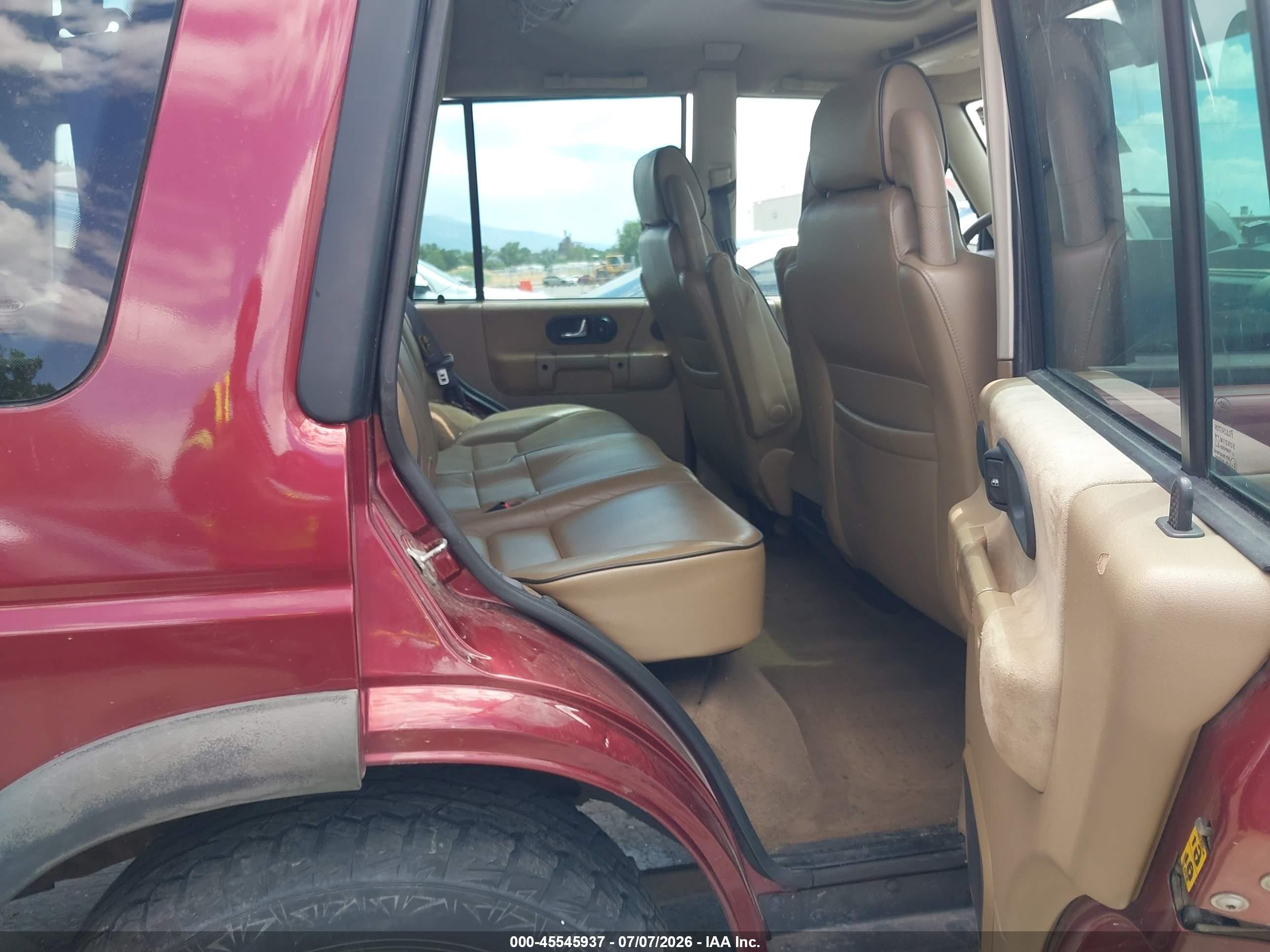 2001 Land Rover Discovery Series Ii Red vin: SALTY12441A292249