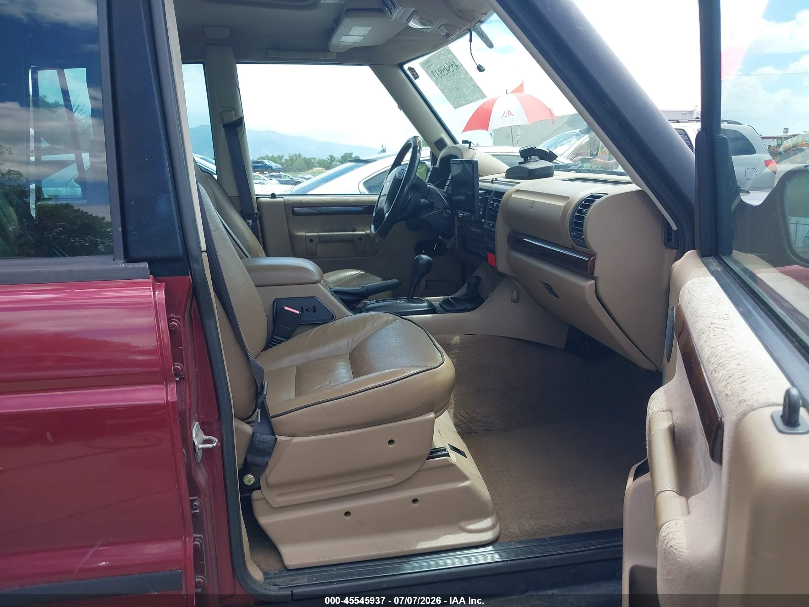 2001 Land Rover Discovery Series Ii Red vin: SALTY12441A292249
