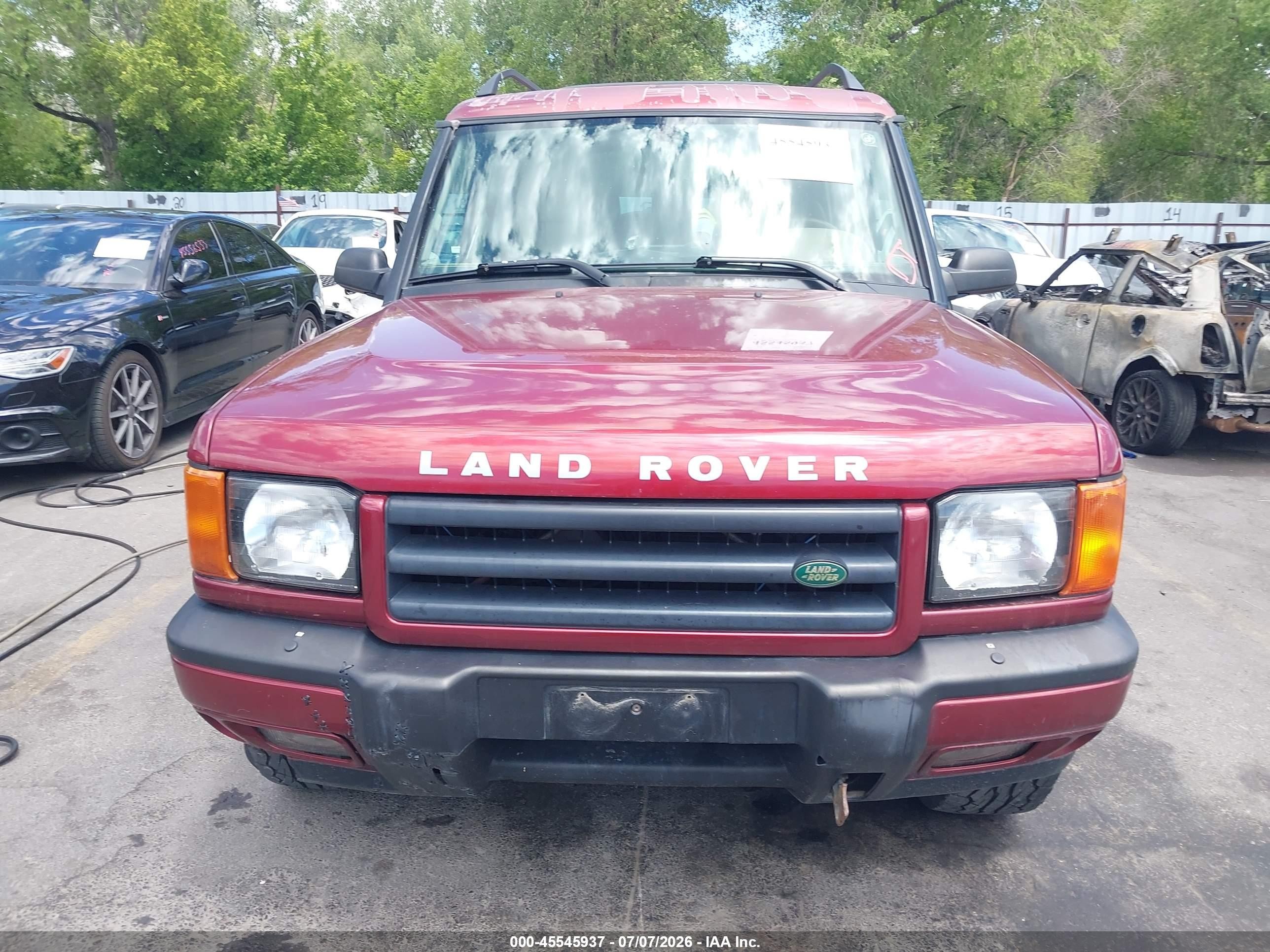 2001 Land Rover Discovery Series Ii Red vin: SALTY12441A292249