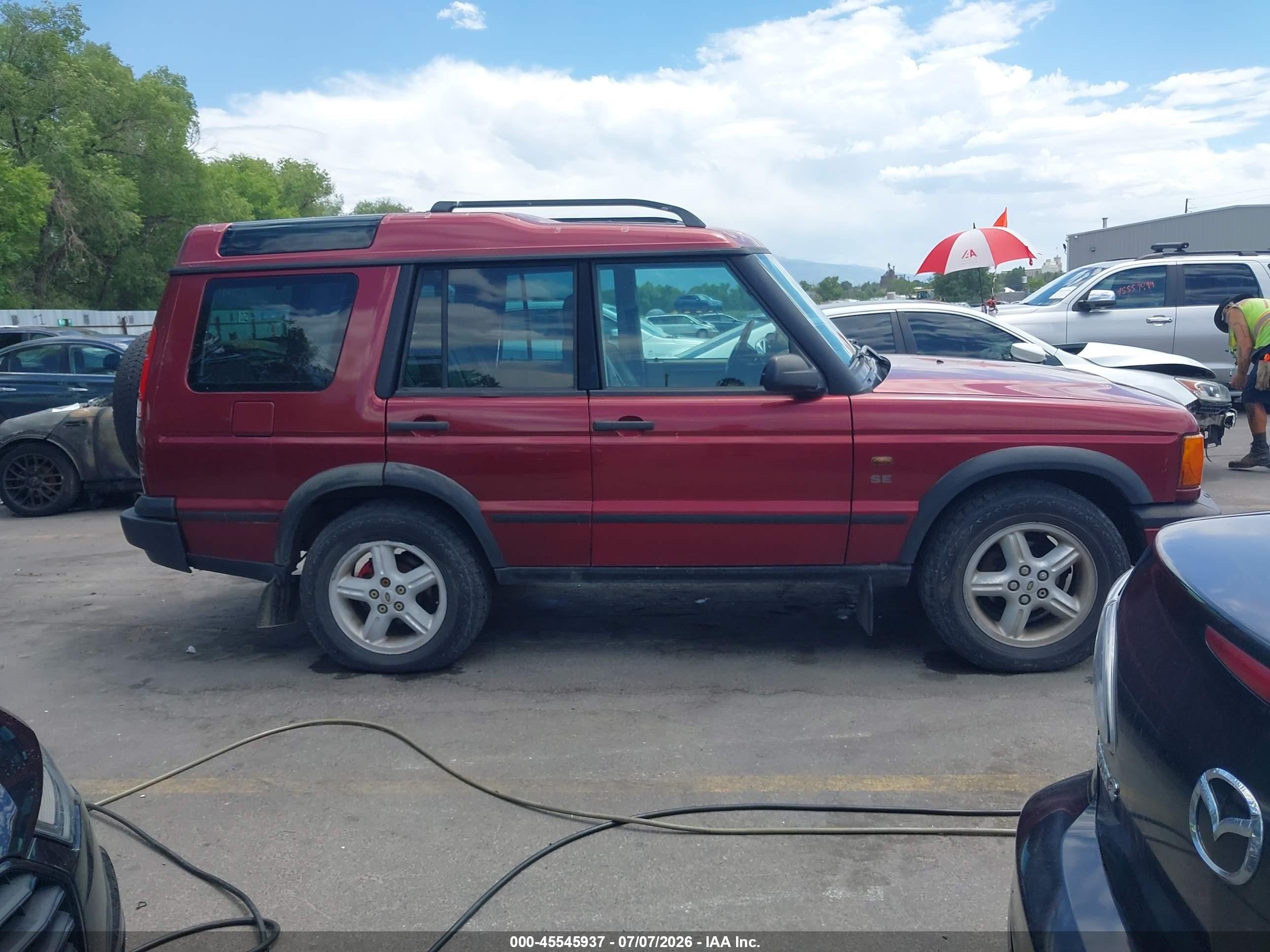 2001 Land Rover Discovery Series Ii Red vin: SALTY12441A292249