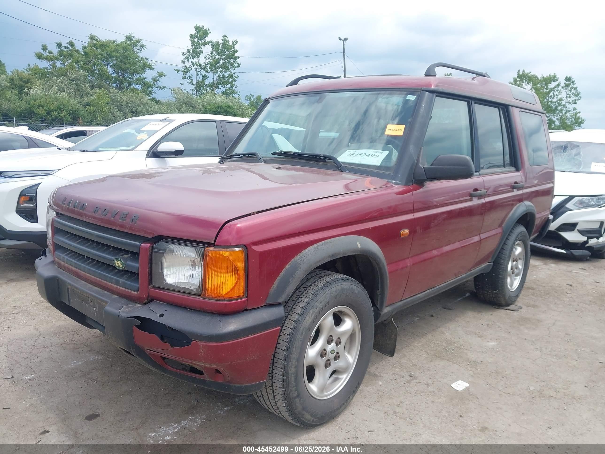 2000 Land Rover Discovery Series Ii Cloth/series Ii Leather Red vin: SALTY1246YA265578