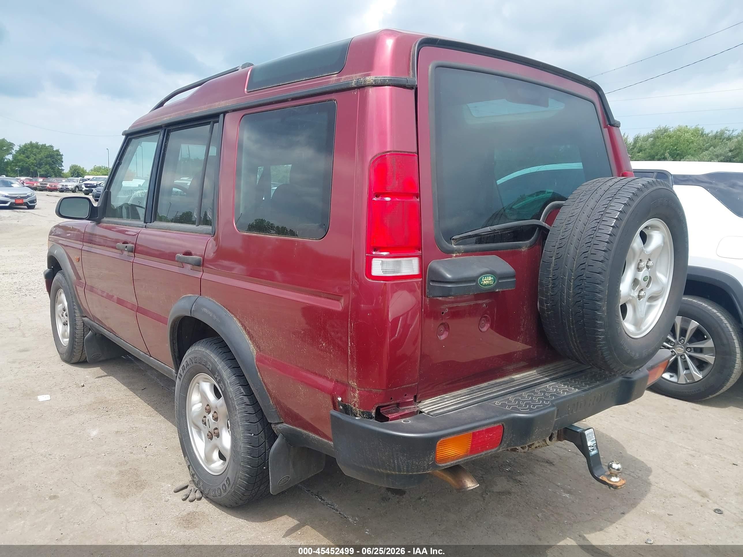 2000 Land Rover Discovery Series Ii Cloth/series Ii Leather Red vin: SALTY1246YA265578