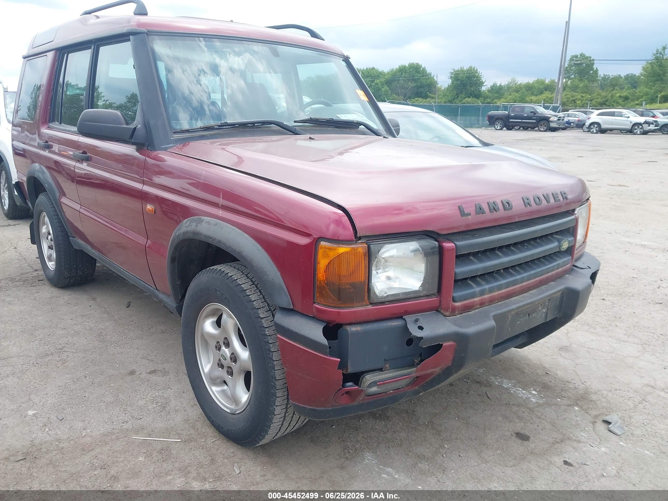 2000 Land Rover Discovery Series Ii Cloth/series Ii Leather Red vin: SALTY1246YA265578