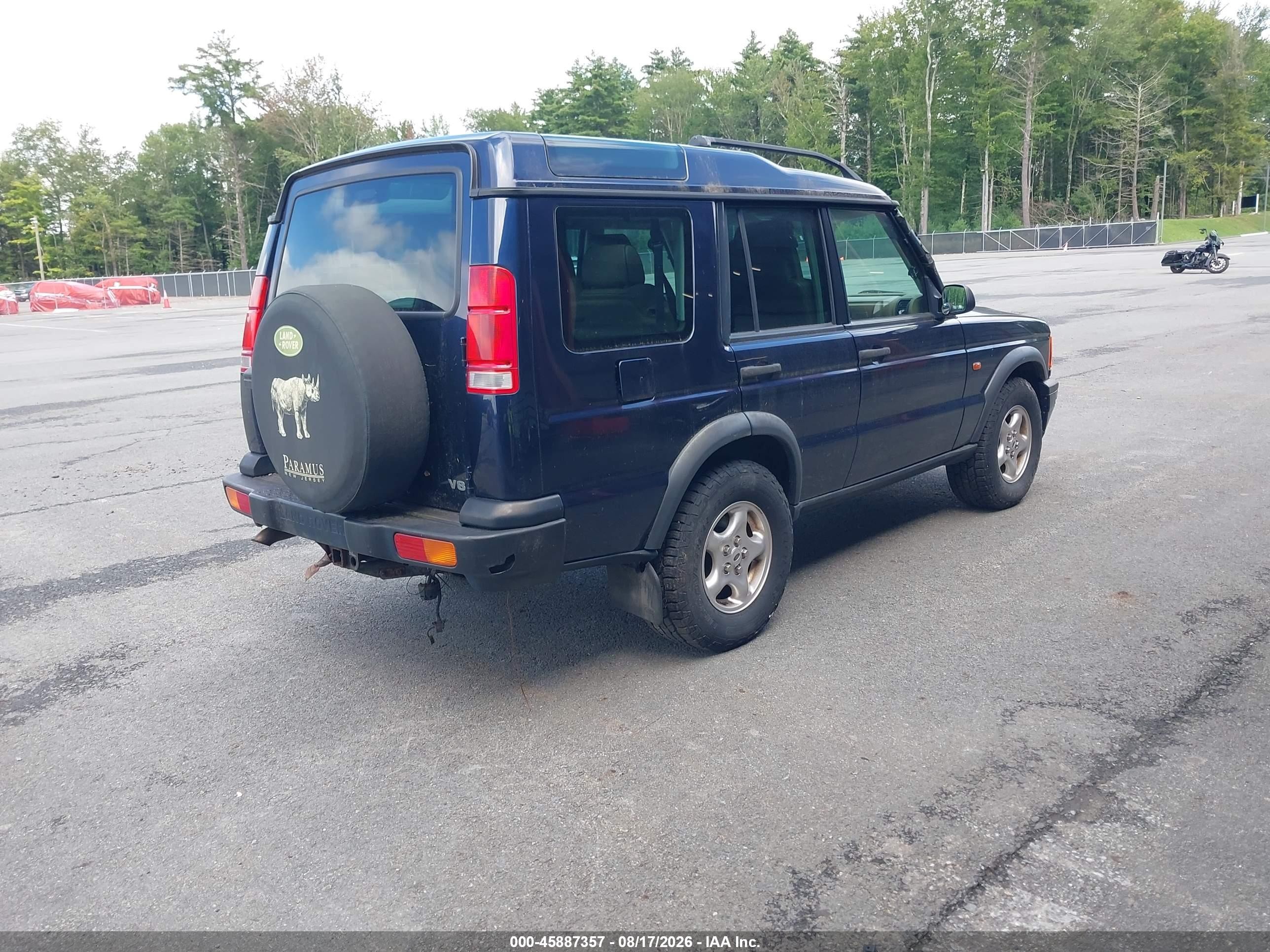 2000 Land Rover Discovery Series Ii Cloth/series Ii Leather Blue vin: SALTY1247YA262365