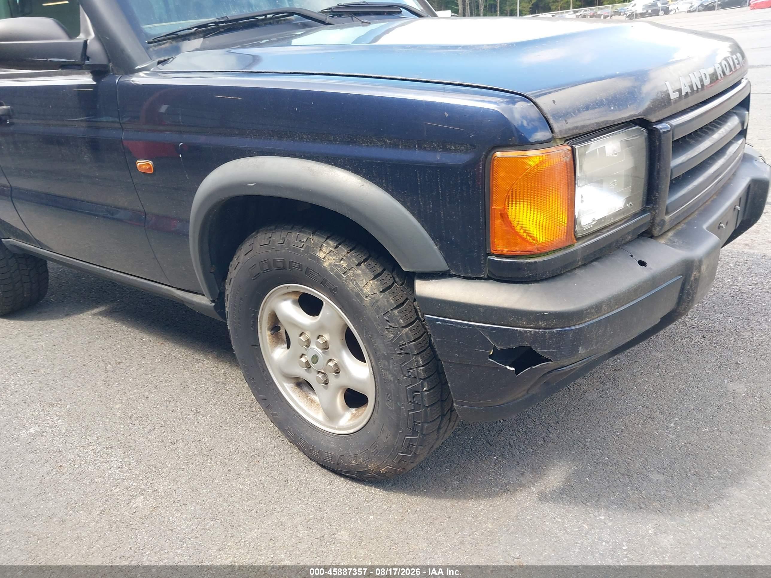 2000 Land Rover Discovery Series Ii Cloth/series Ii Leather Blue vin: SALTY1247YA262365