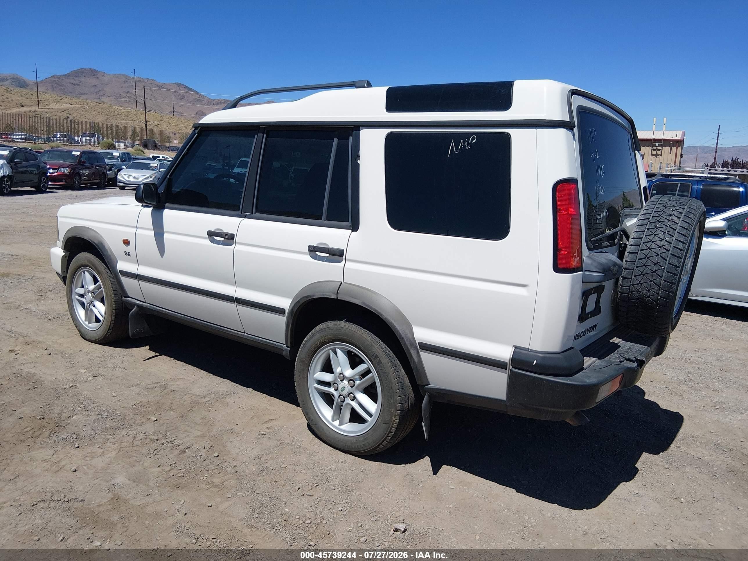 2003 Land Rover Discovery Se White vin: SALTY16423A810419