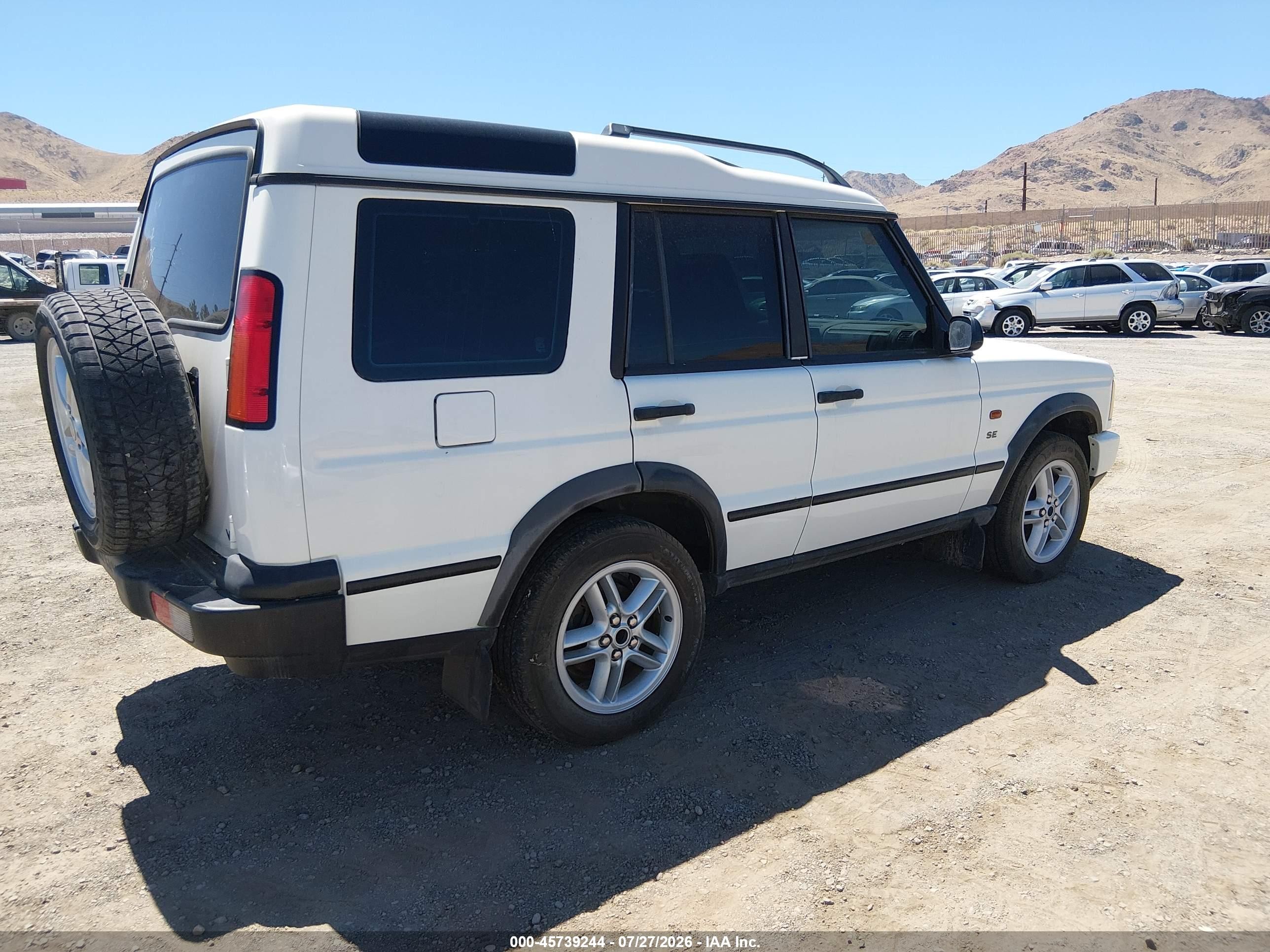 2003 Land Rover Discovery Se White vin: SALTY16423A810419
