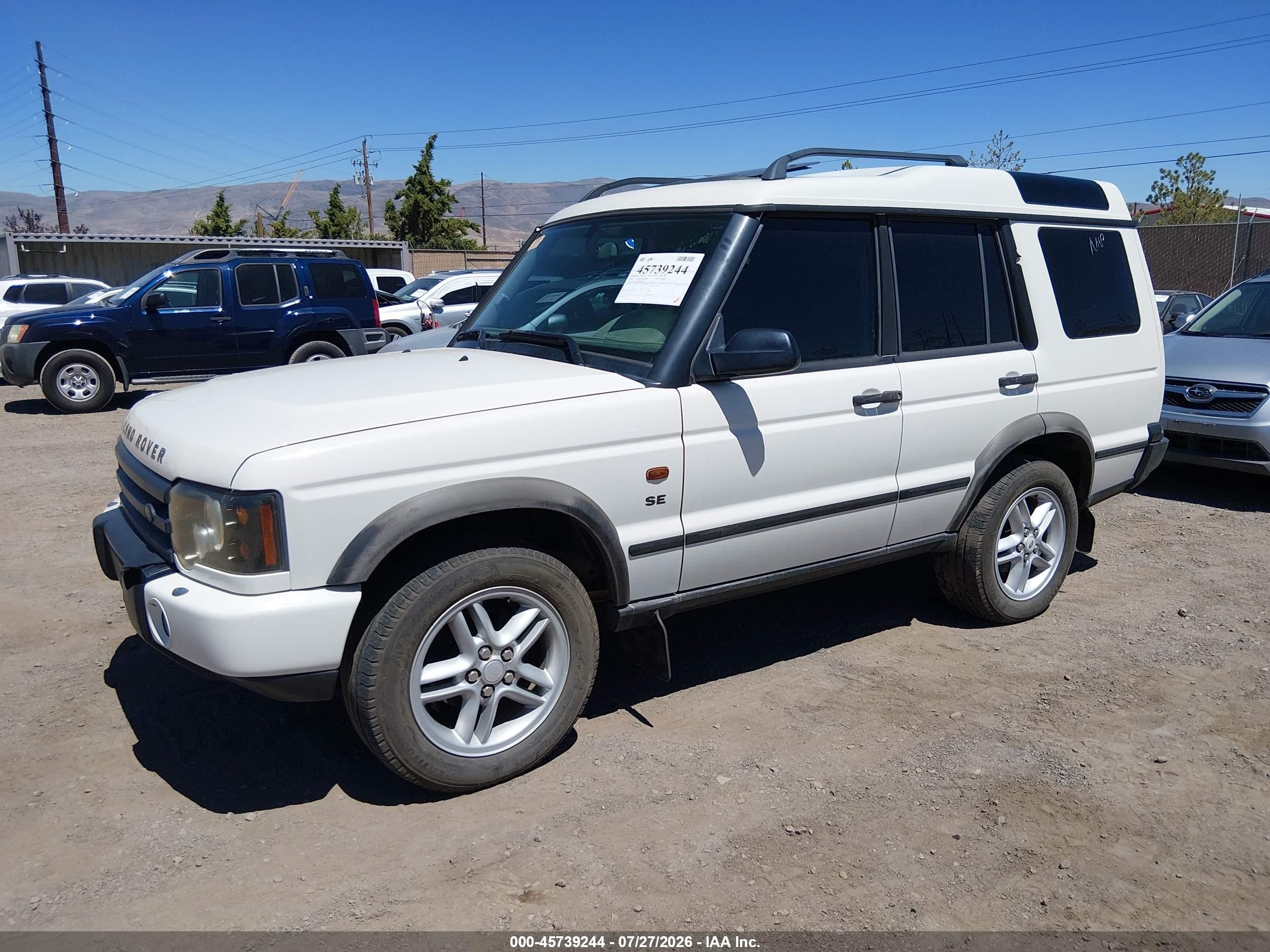 2003 Land Rover Discovery Se White vin: SALTY16423A810419