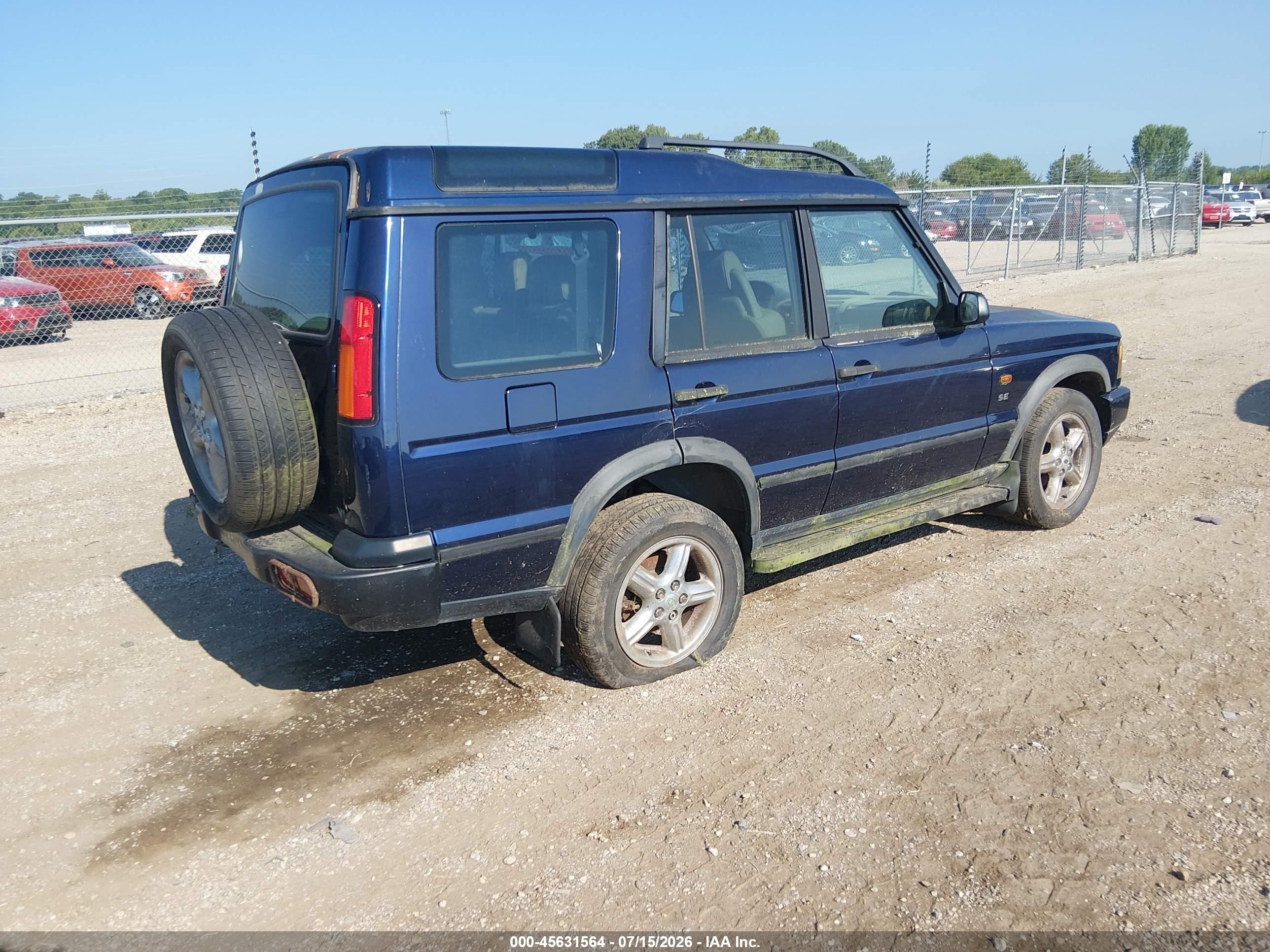 2003 Land Rover Discovery Se Dark Blue vin: SALTY16453A774953