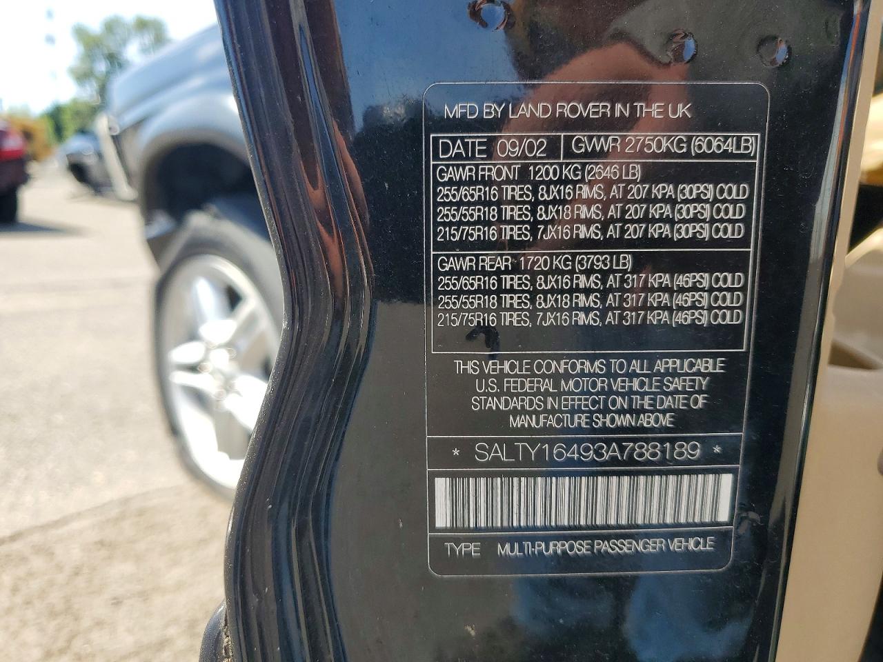 2003 Land Rover Discovery Ii Se Black vin: SALTY16493A788189